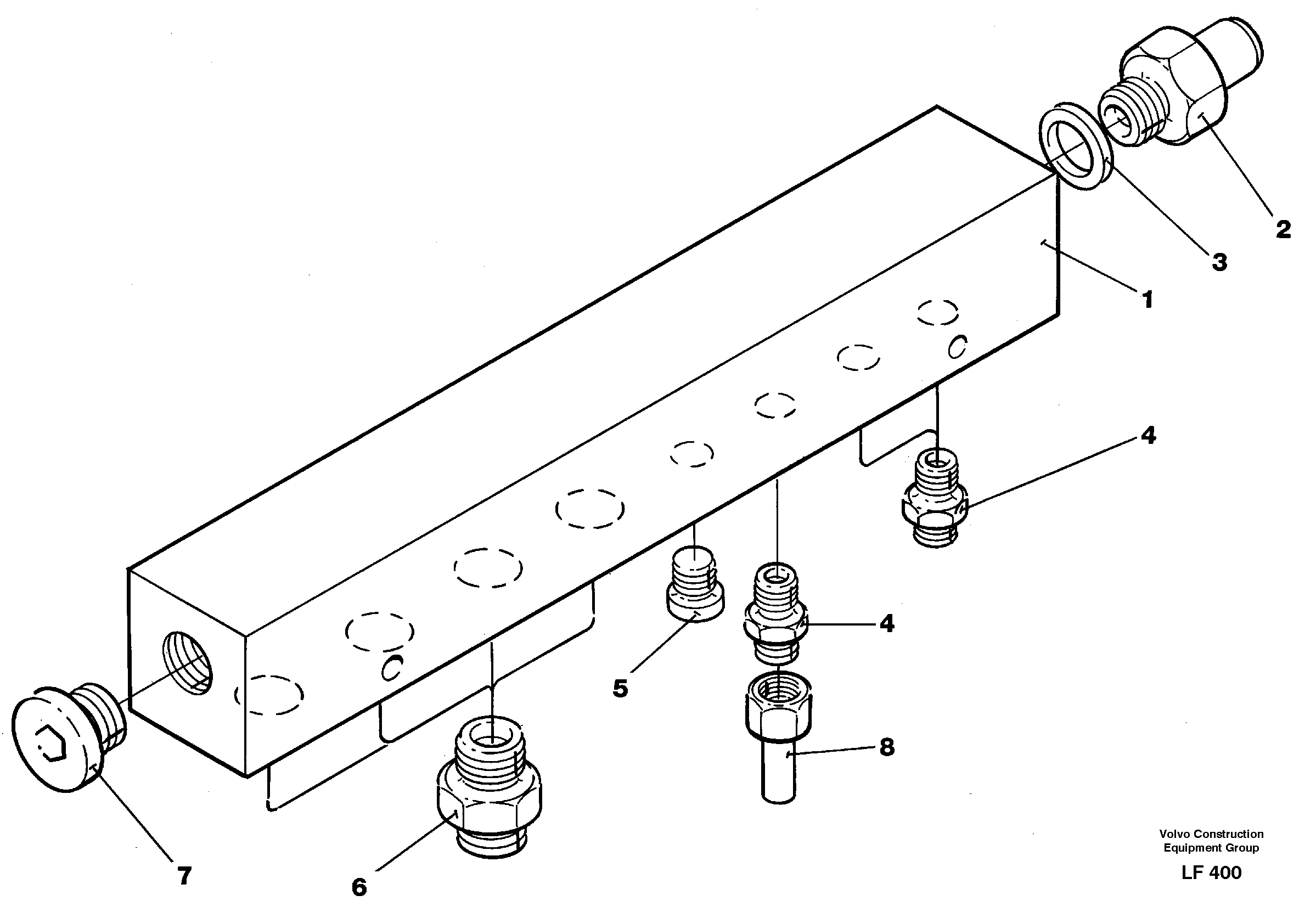 Connection board — volvo parts diagram