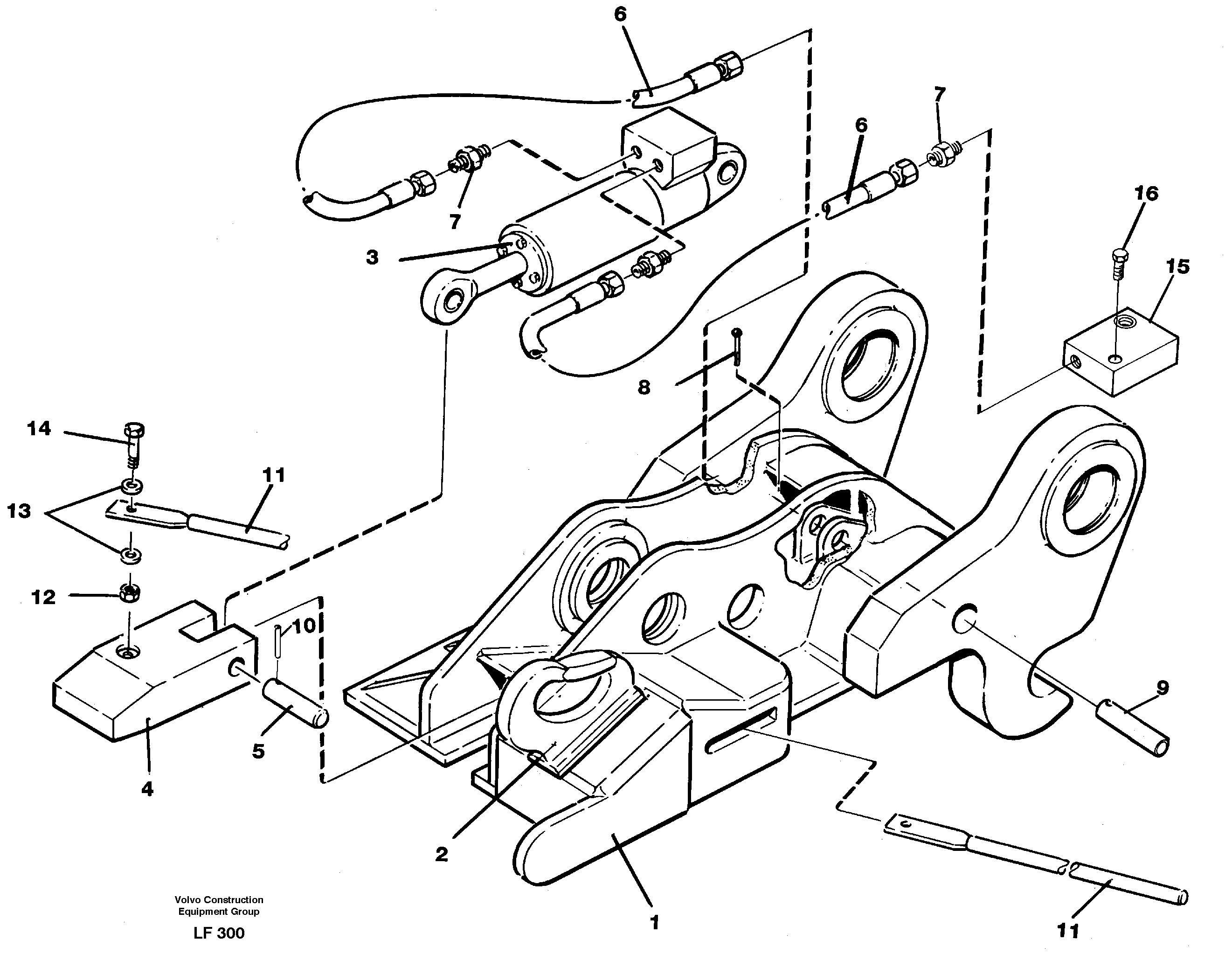 Quickfit, hydraulic — volvo parts diagram