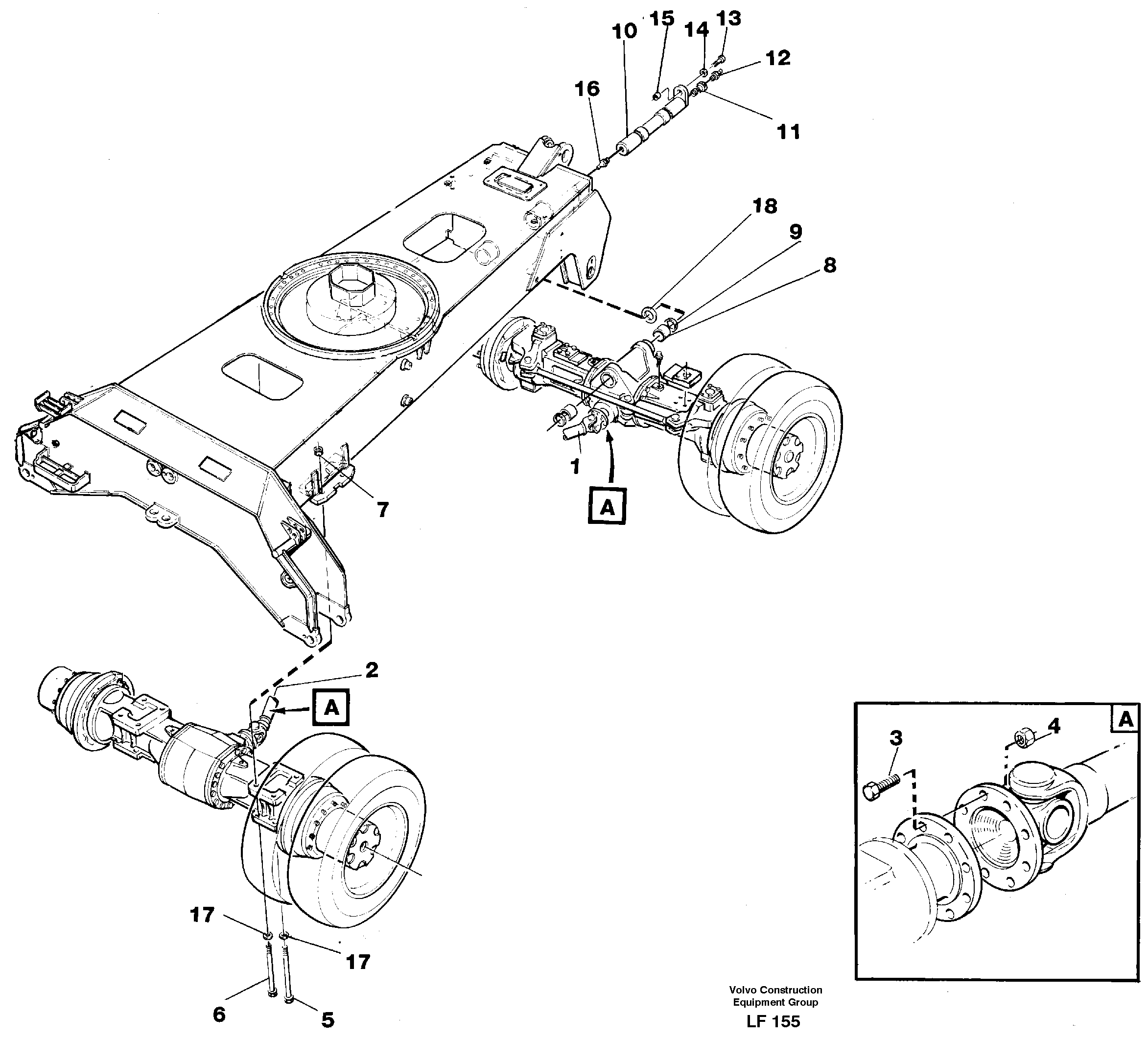 Propeller shafts Mounting — volvo parts diagram