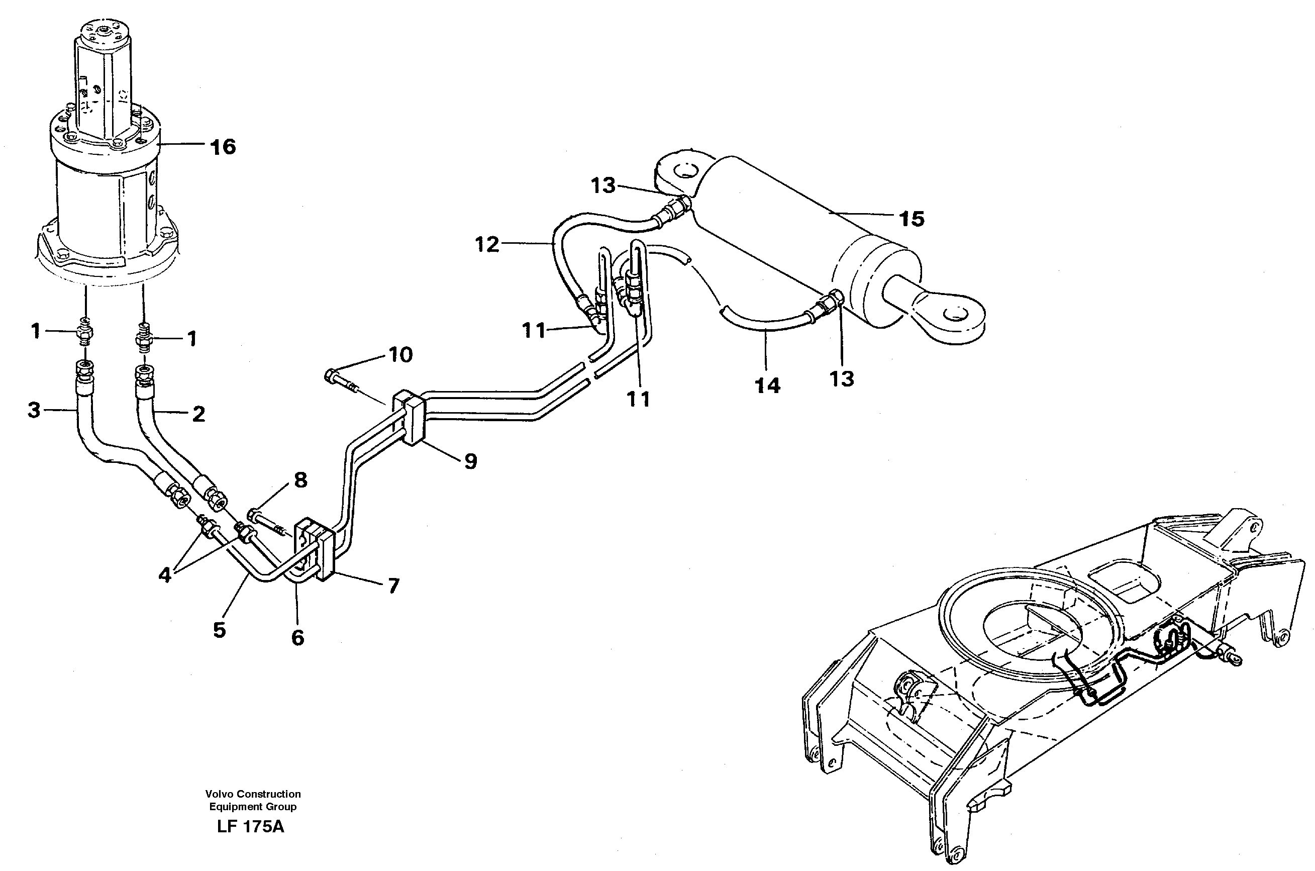 Steering system, undercarriage — volvo parts diagram