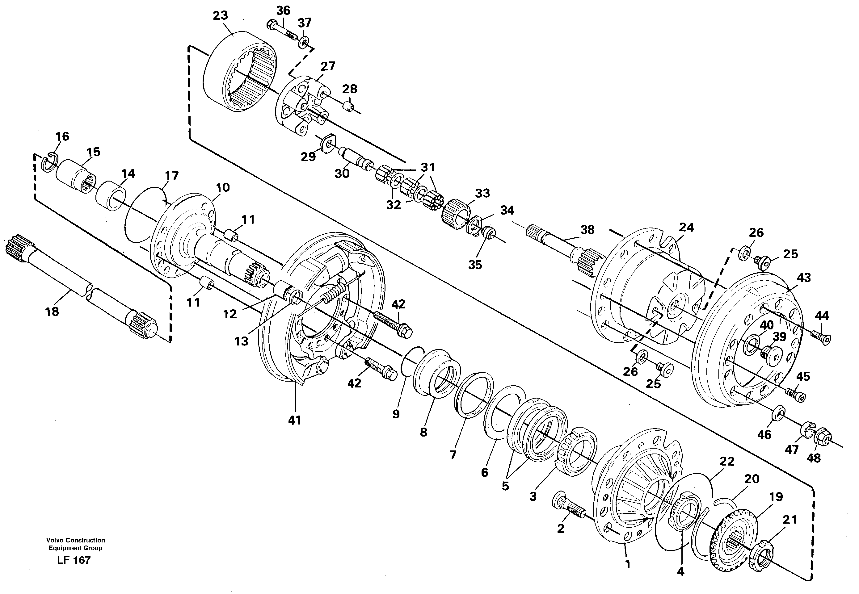 Wheel hub. Rear — volvo parts diagram