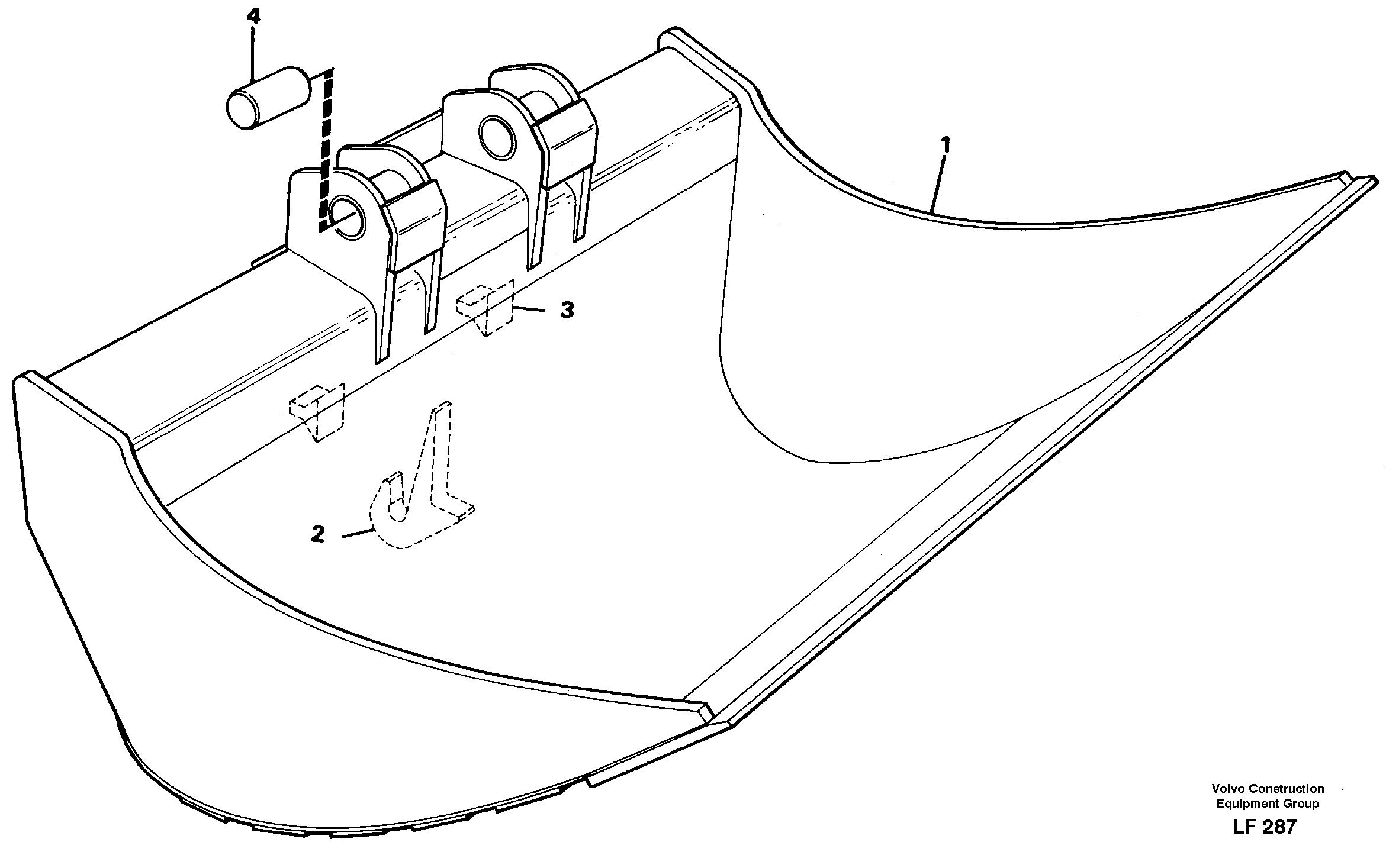 Fixed slope buckets  14253099,1453102 — volvo parts diagram