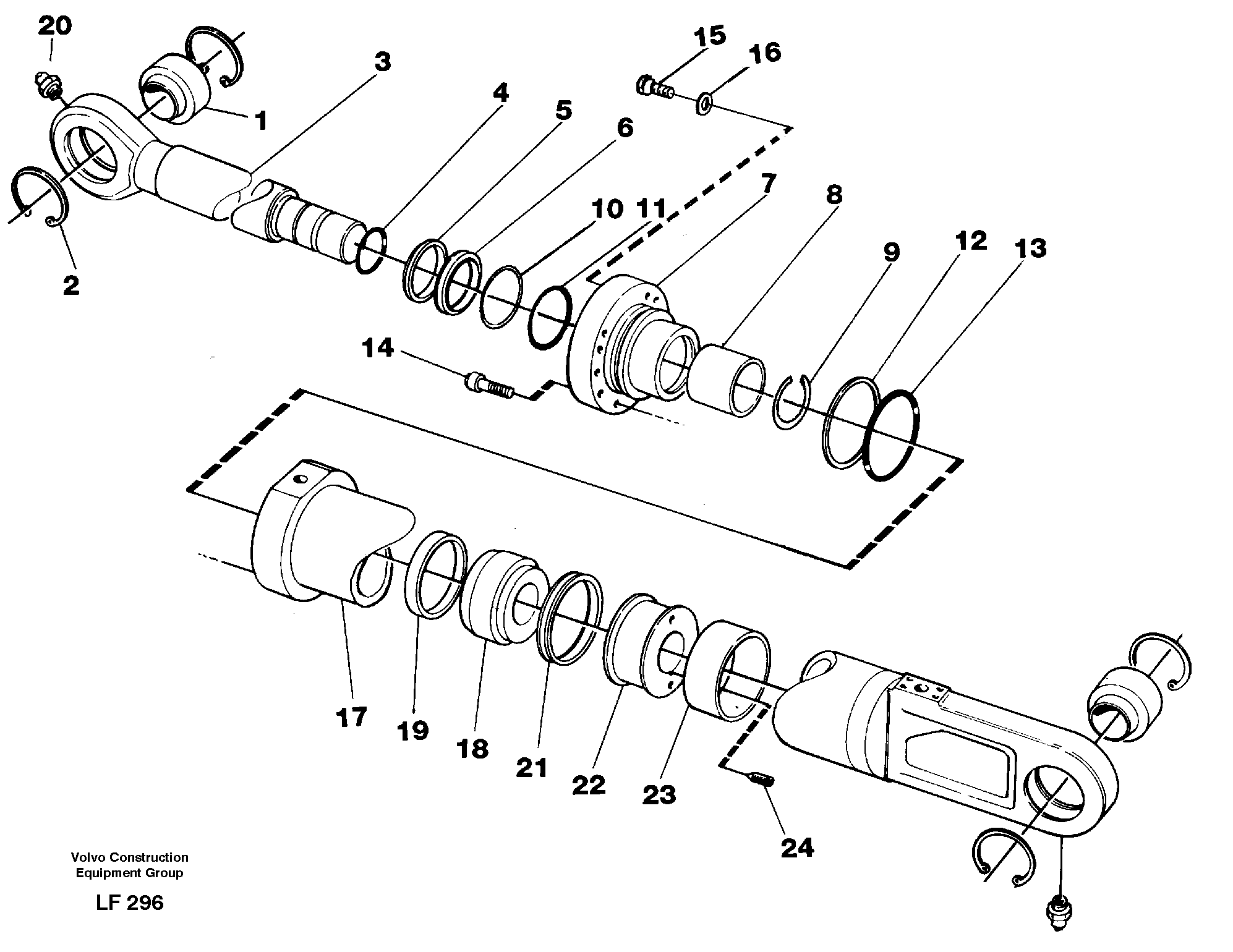 Knuckle cylinder — volvo parts diagram