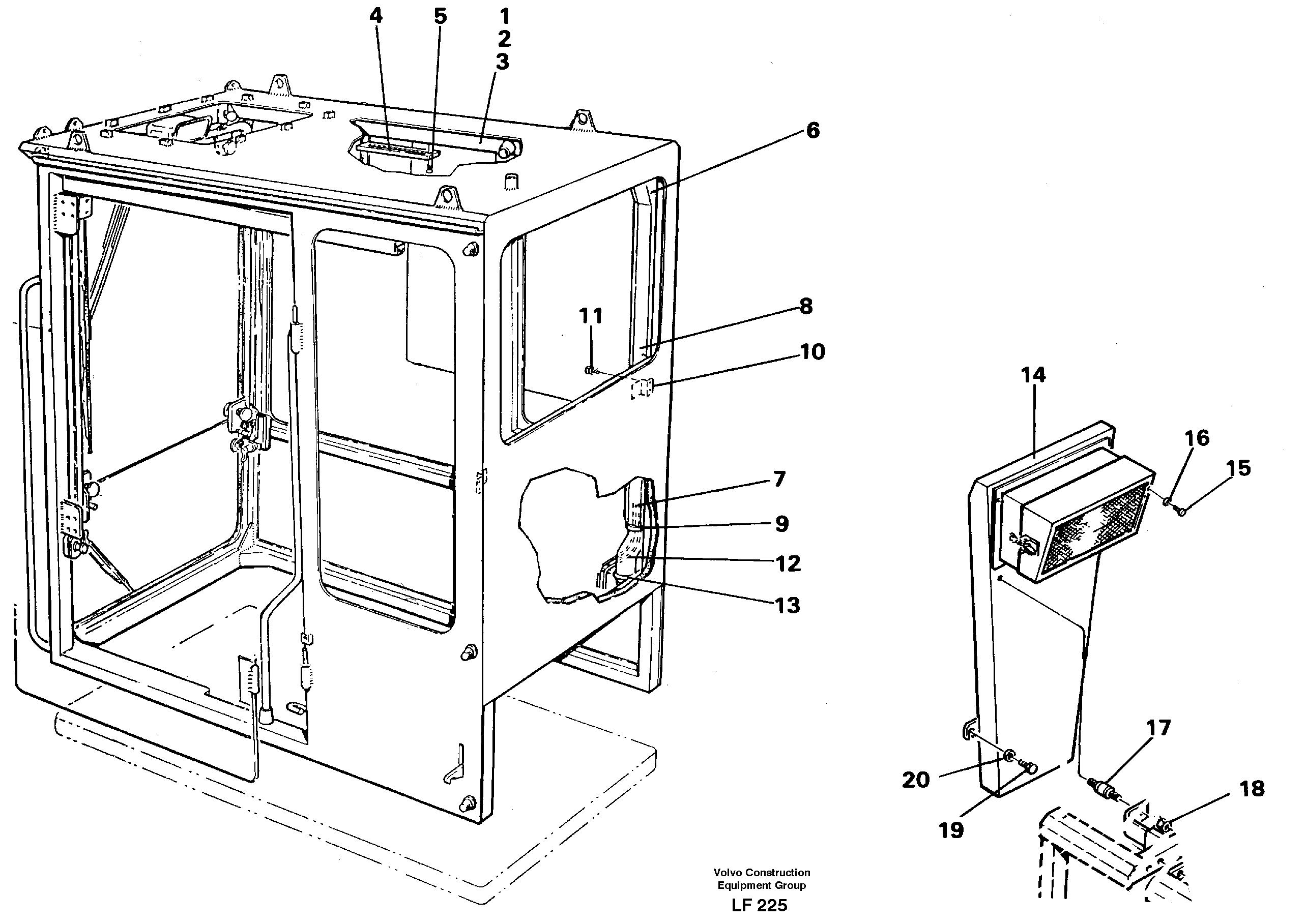 Air duct Cab — volvo parts diagram