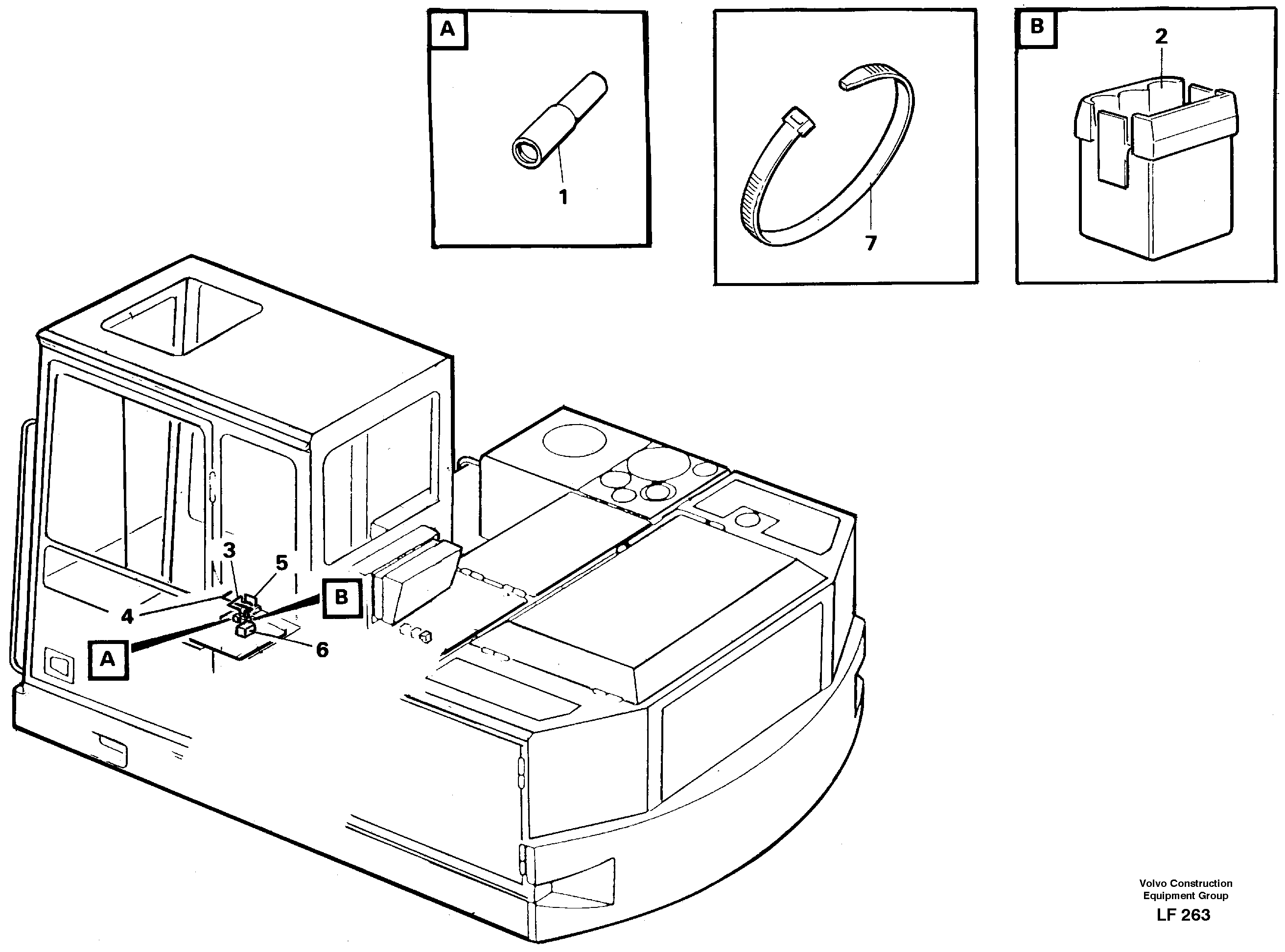 Electric installation for hydraulic hammer  14260165 — volvo parts diagram