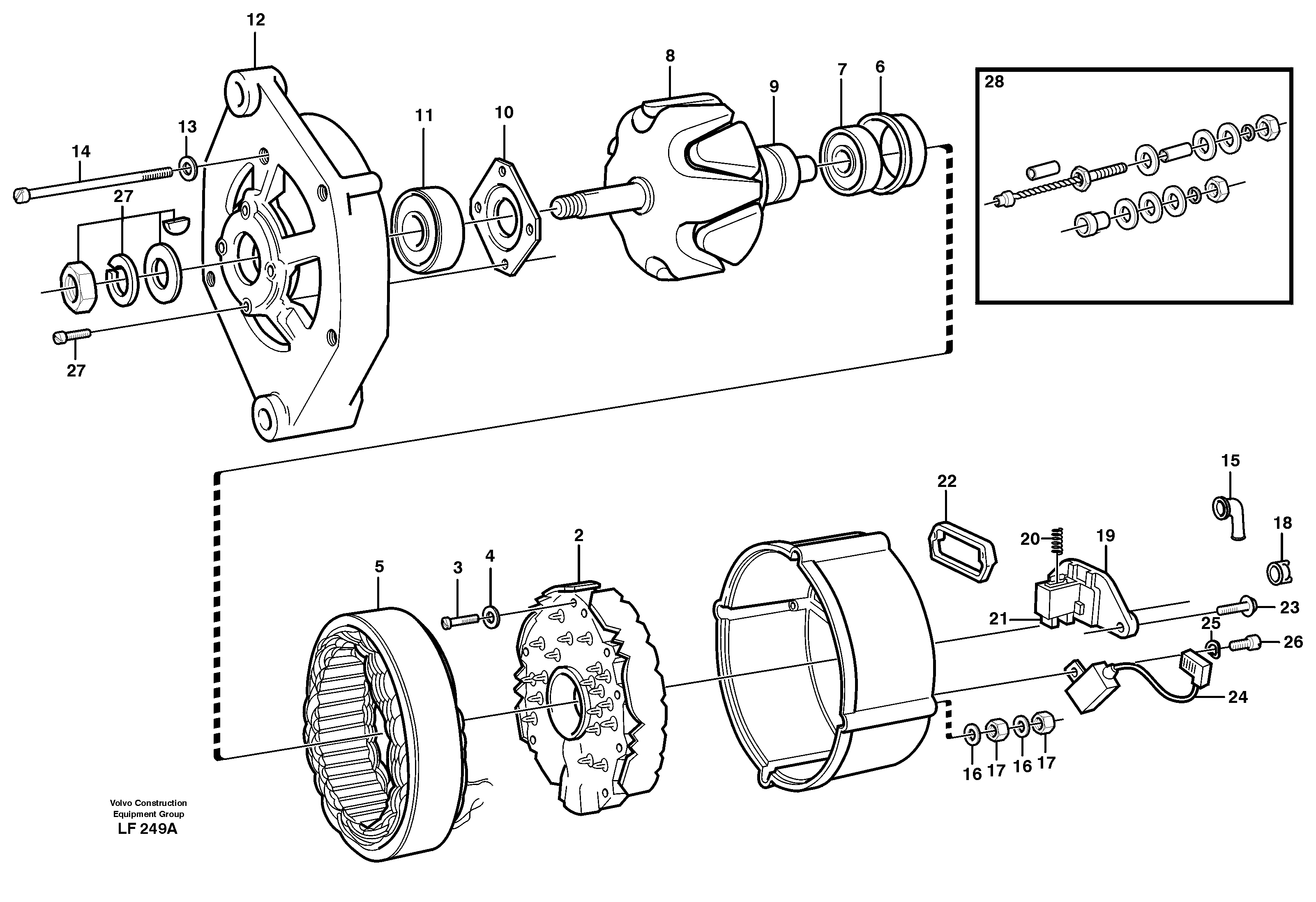 Alternator — volvo parts diagram