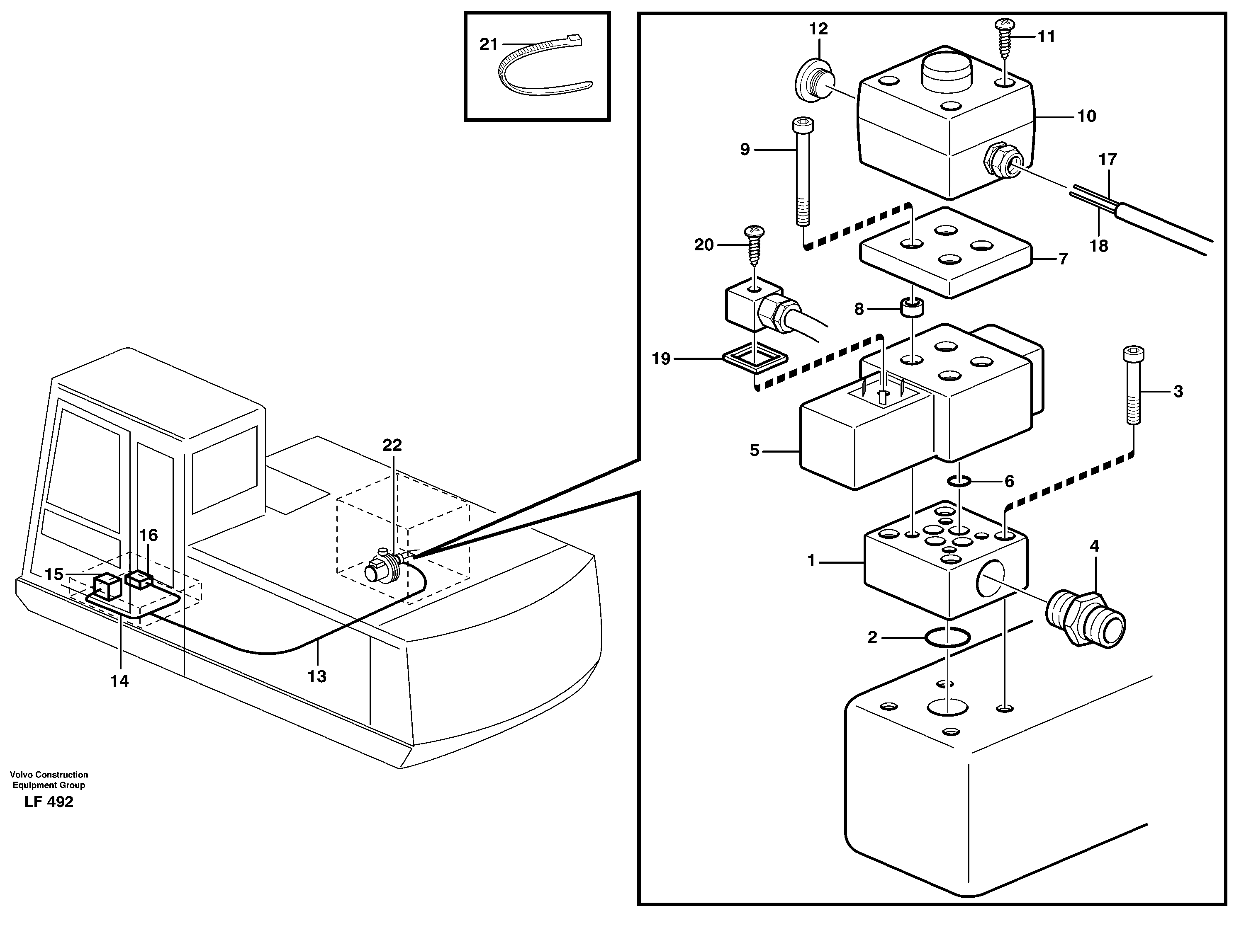 Overfilling guard — volvo parts diagram