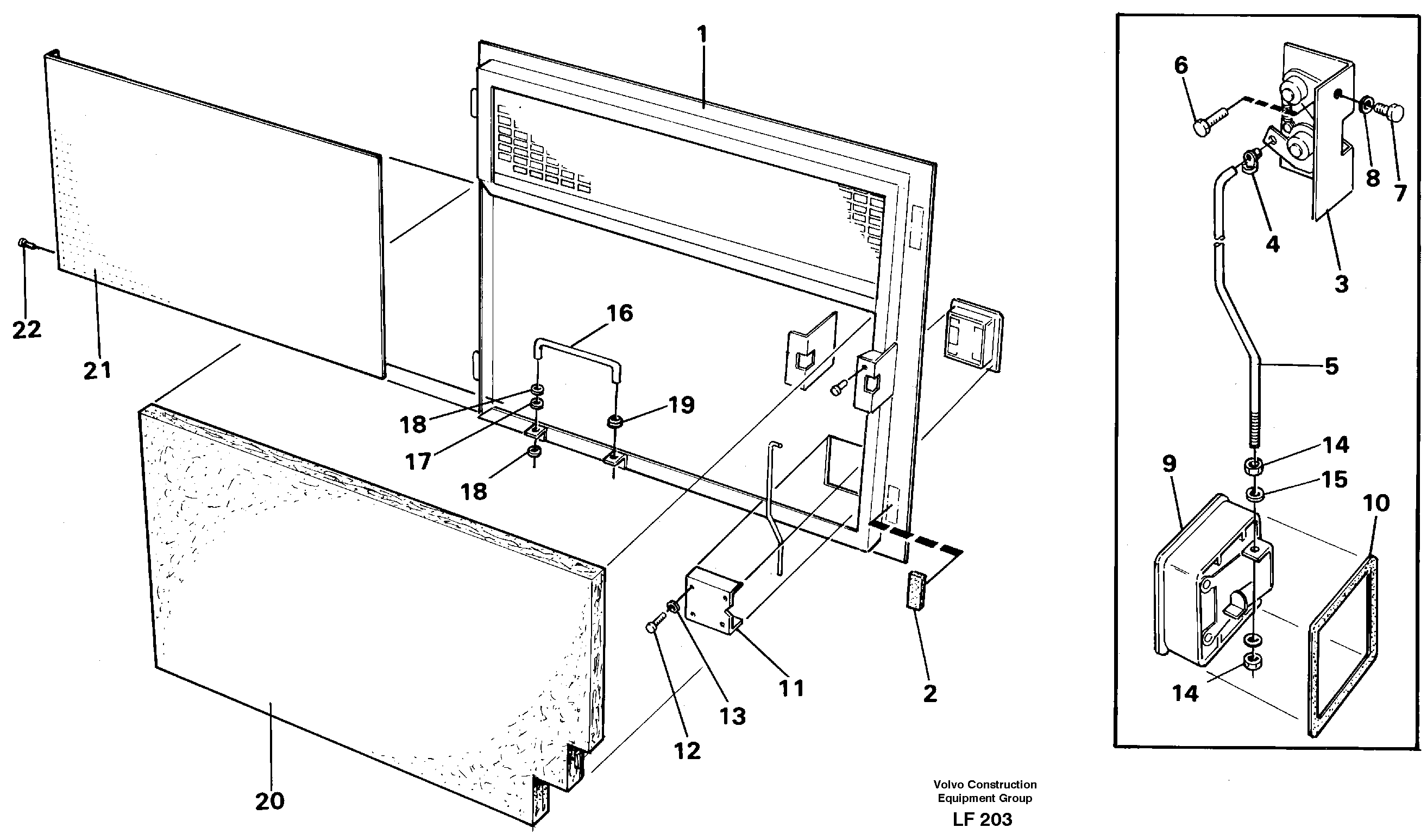Door, tank pumps — volvo parts diagram