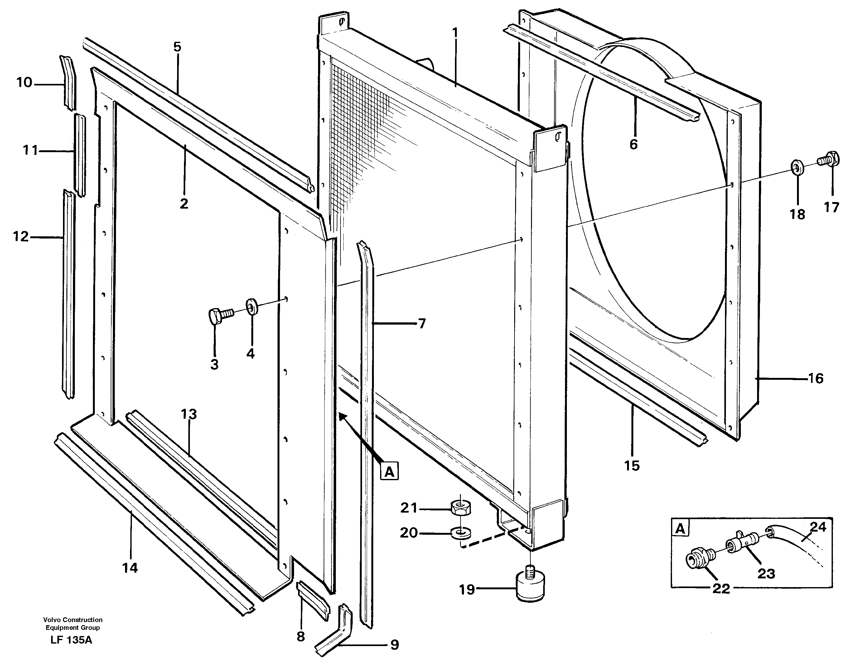 Radiator — volvo parts diagram