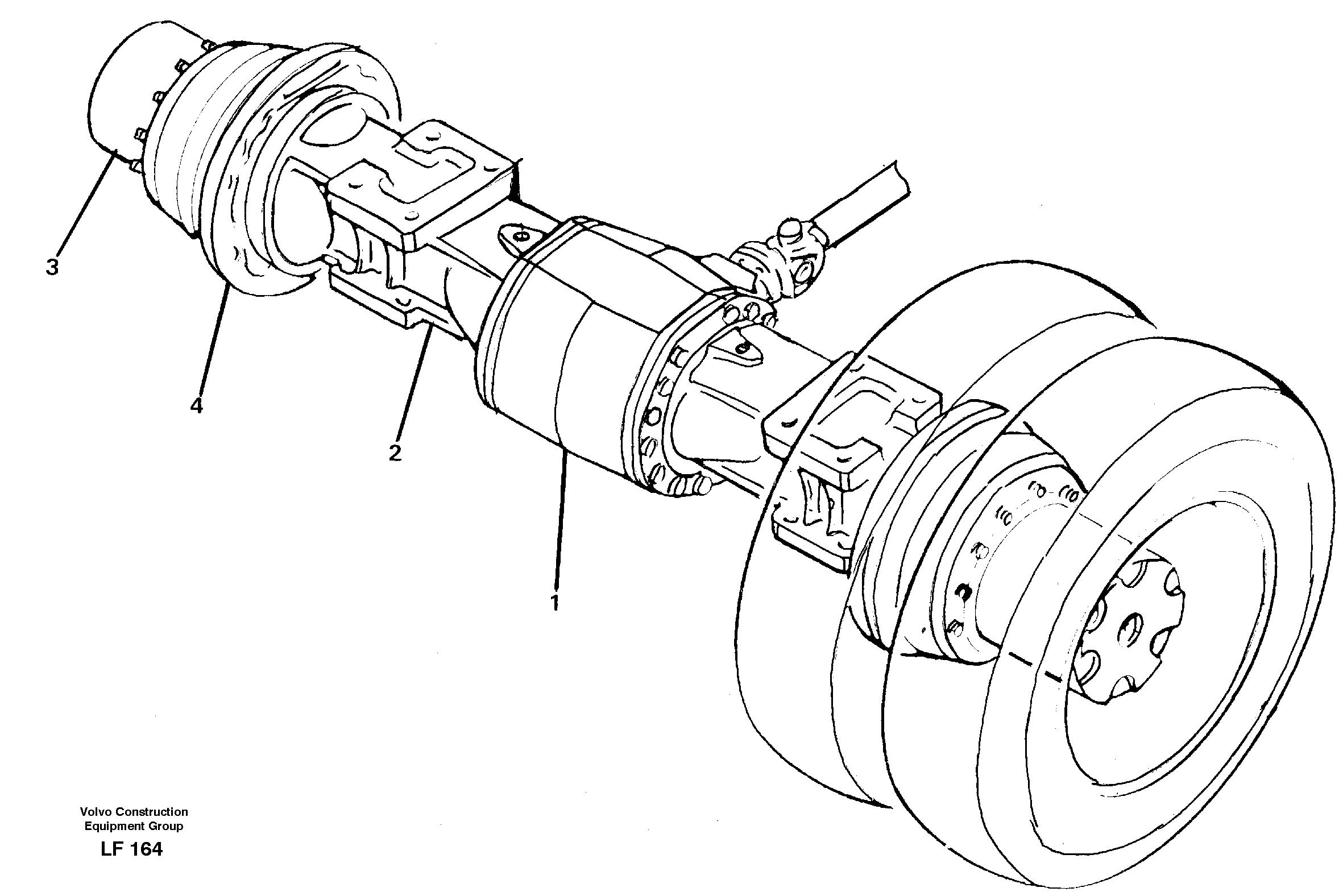 Rear axle — volvo parts diagram