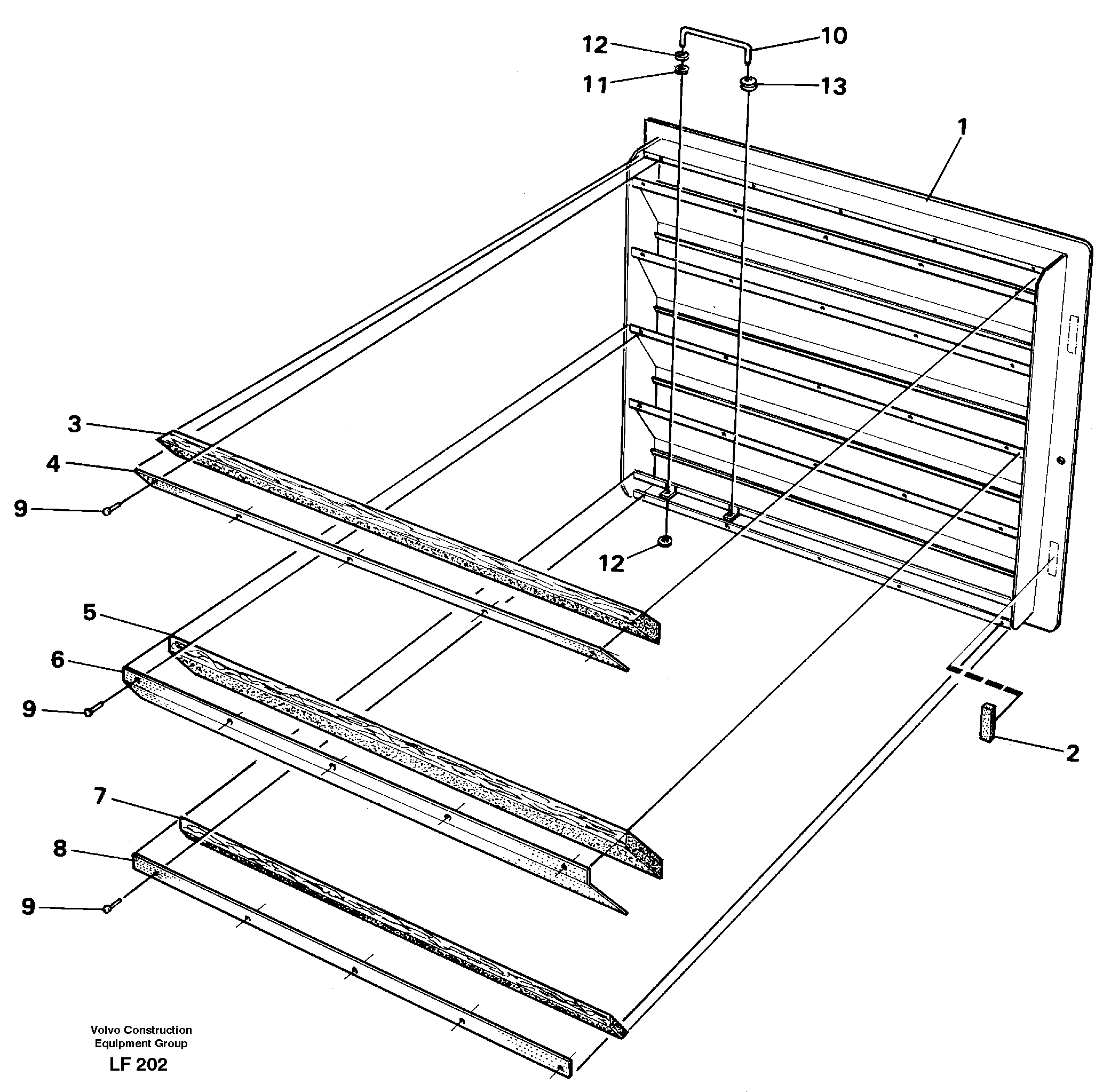 Door,cooler — volvo parts diagram