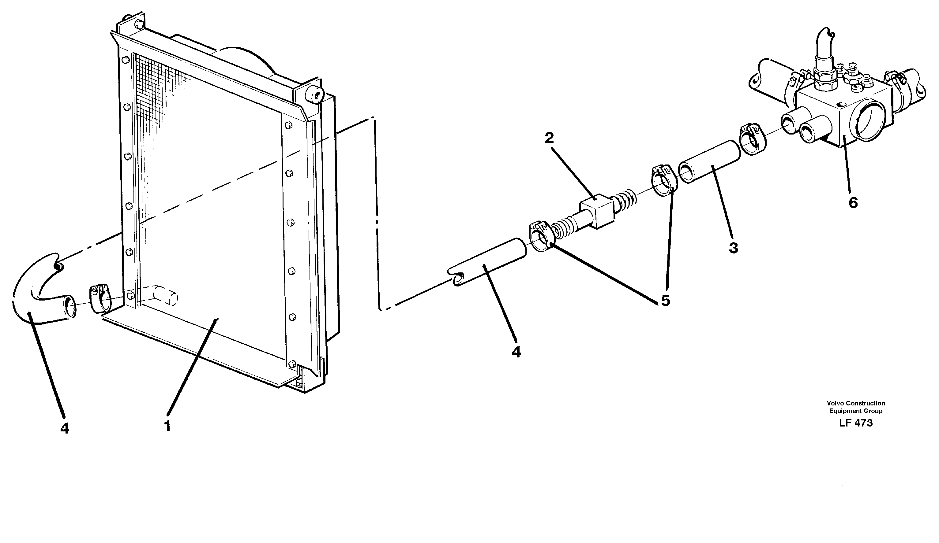 Thermostat kit  14341442 — volvo parts diagram