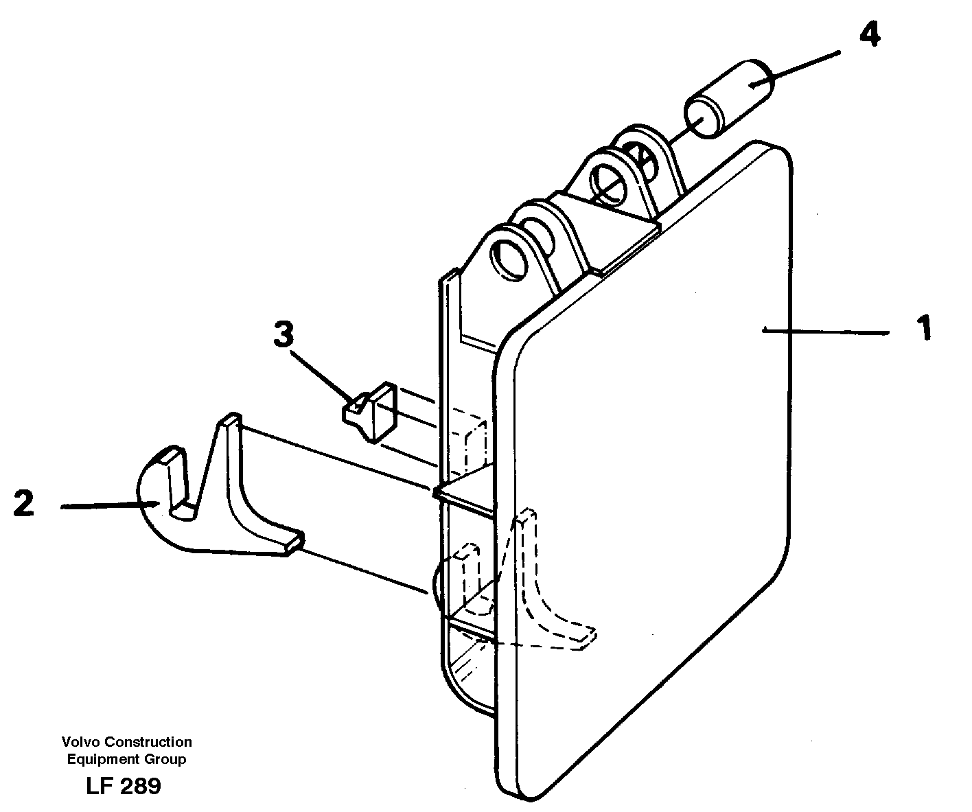 Hammer plate  14255386 — volvo parts diagram