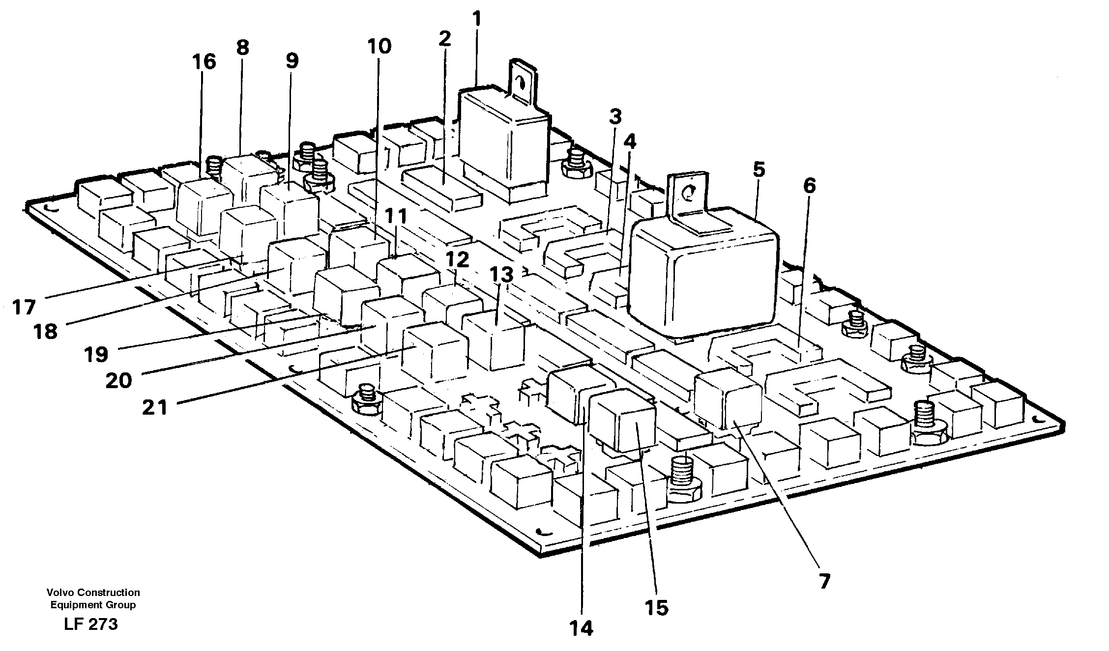 Electrical distribution unit, relay — volvo parts diagram