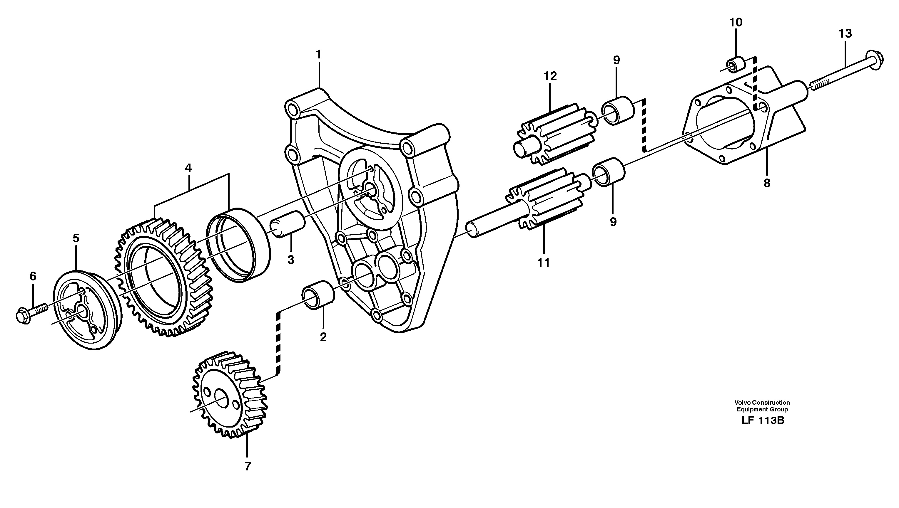 Oil pump — volvo parts diagram