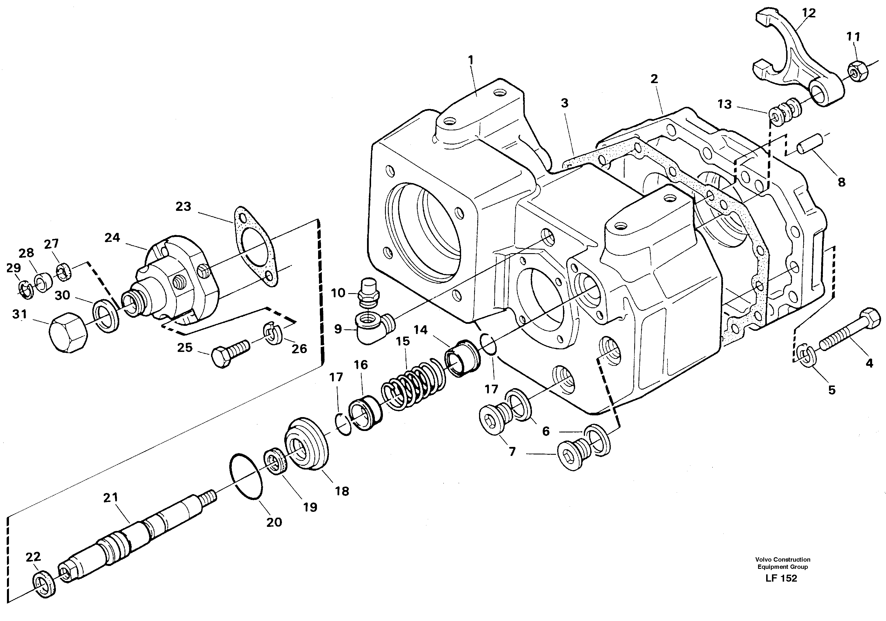 Gear box — volvo parts diagram
