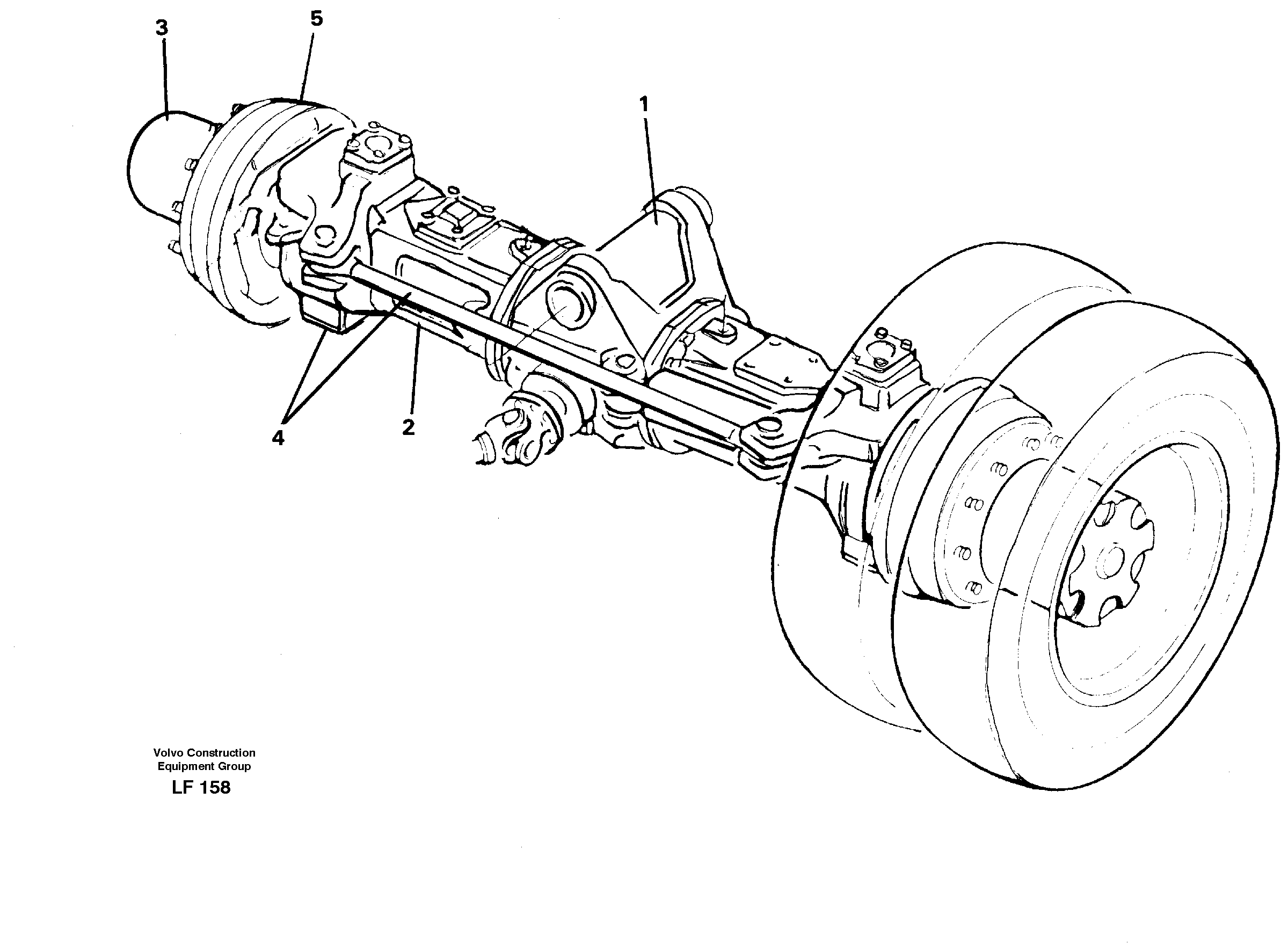 Front axle — volvo parts diagram