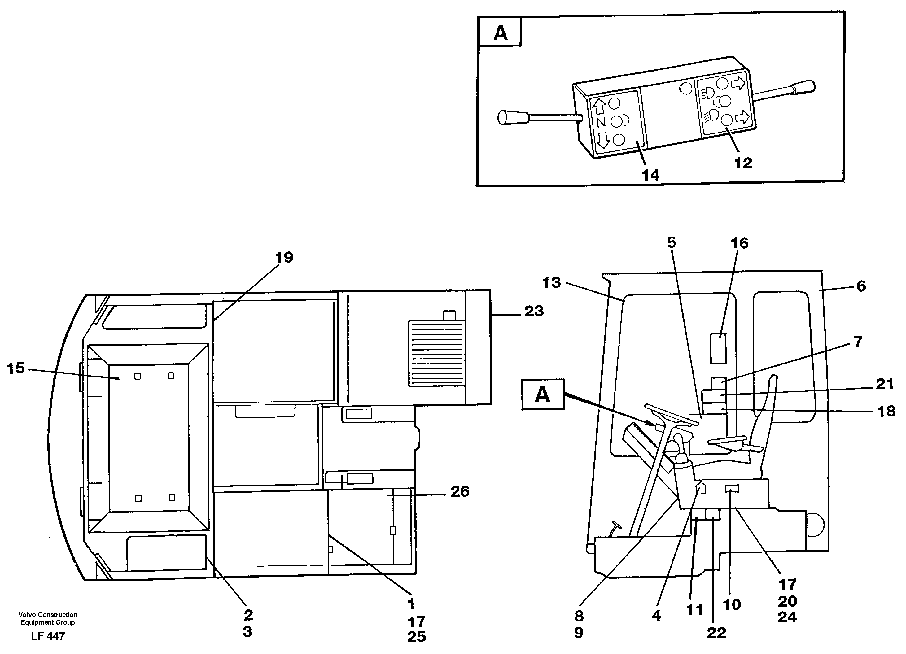 Sign plates and transfer,inner location  Ser no 2684- — volvo parts diagram