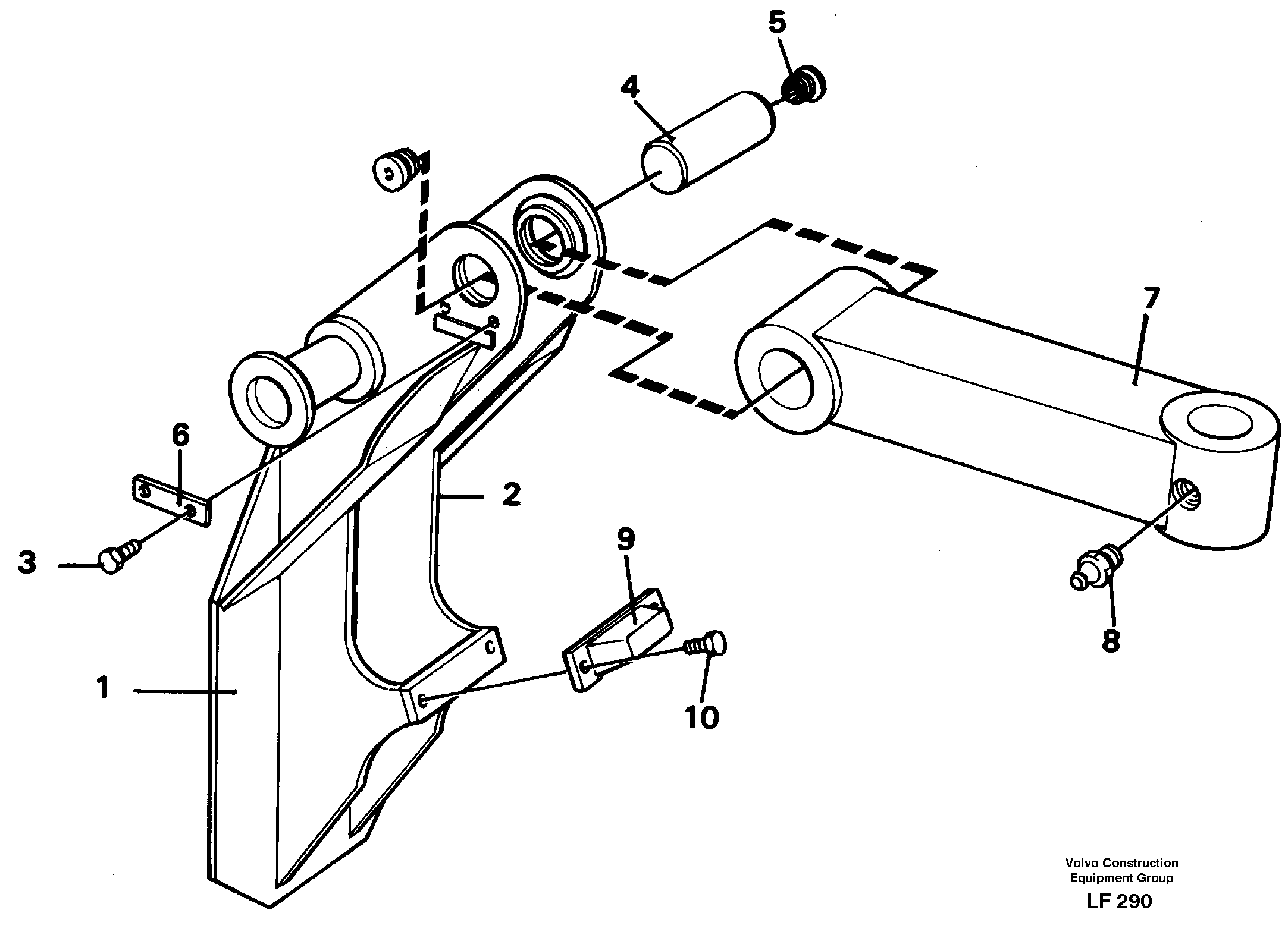 Clamshell rest  14259252 — volvo parts diagram