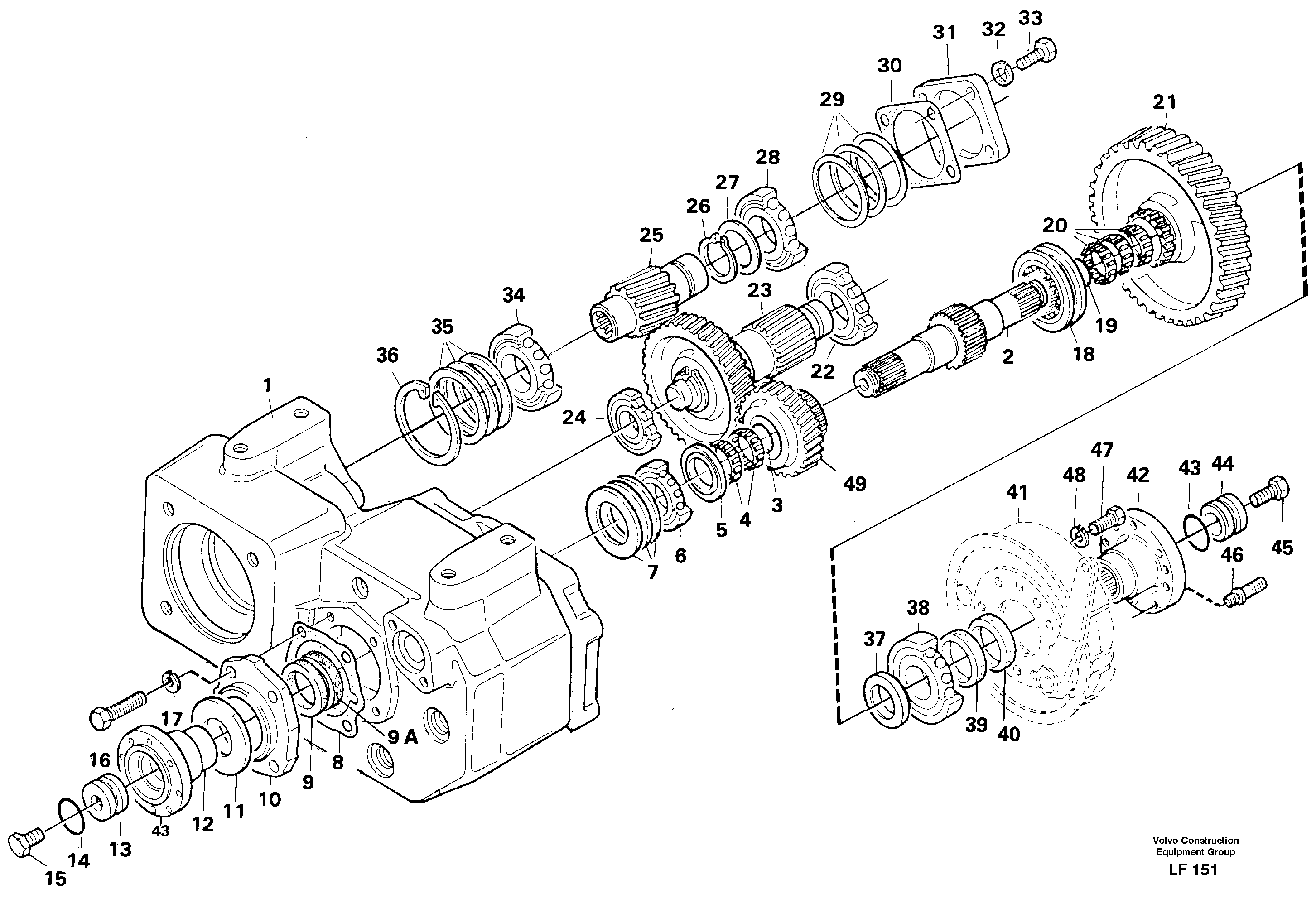 Gear box — volvo parts diagram