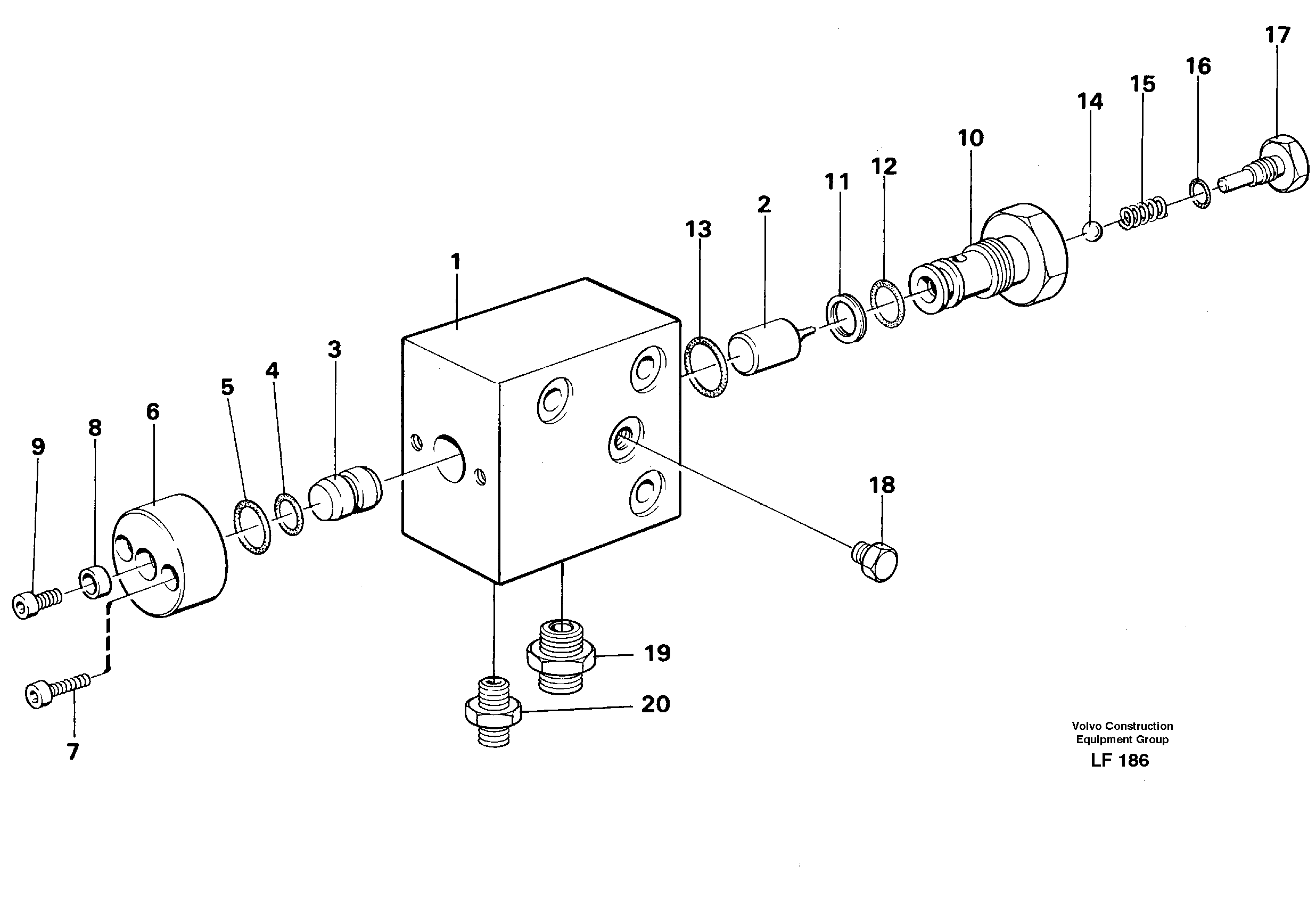 Axle locking system — volvo parts diagram