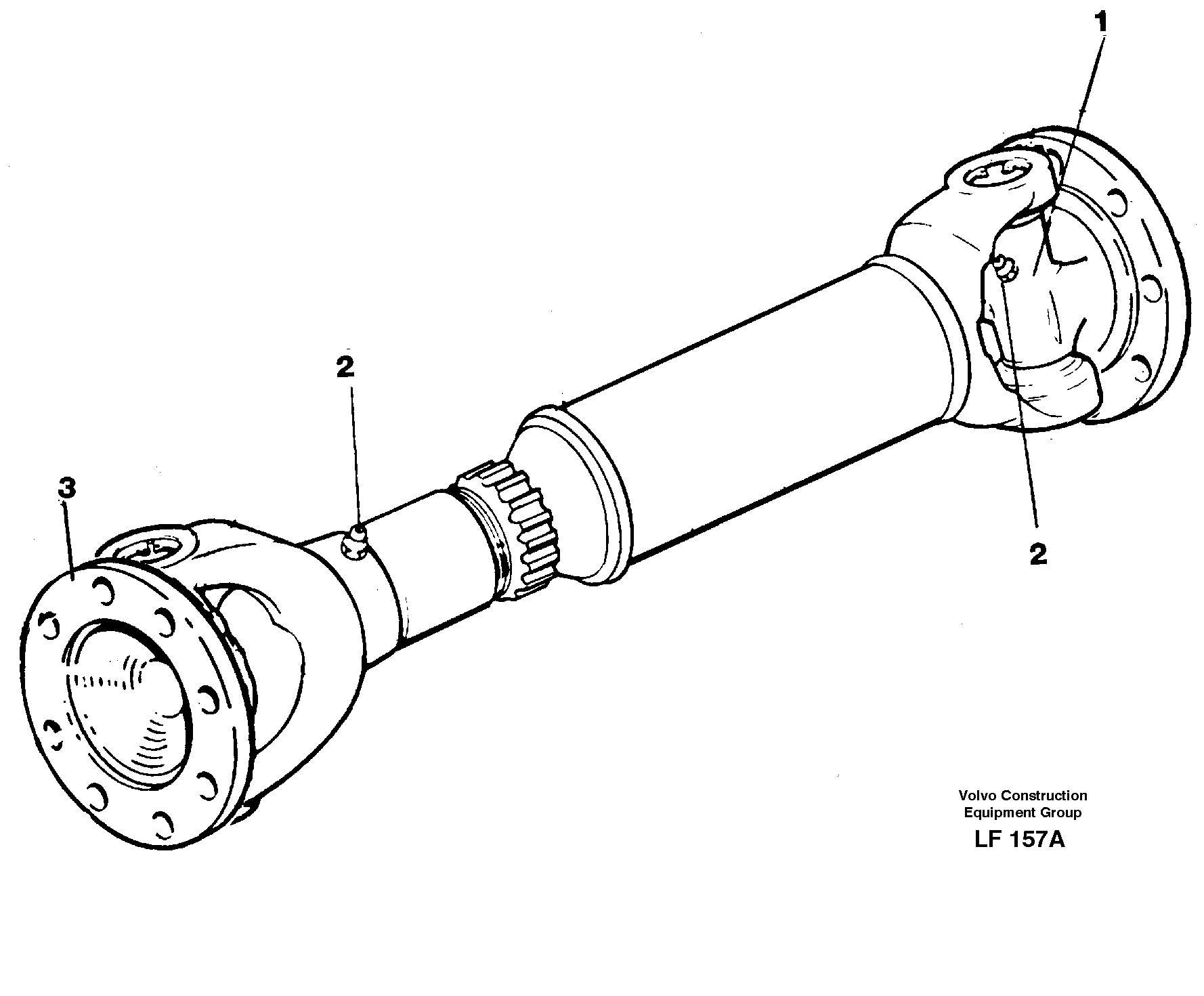 Power shafts — volvo parts diagram