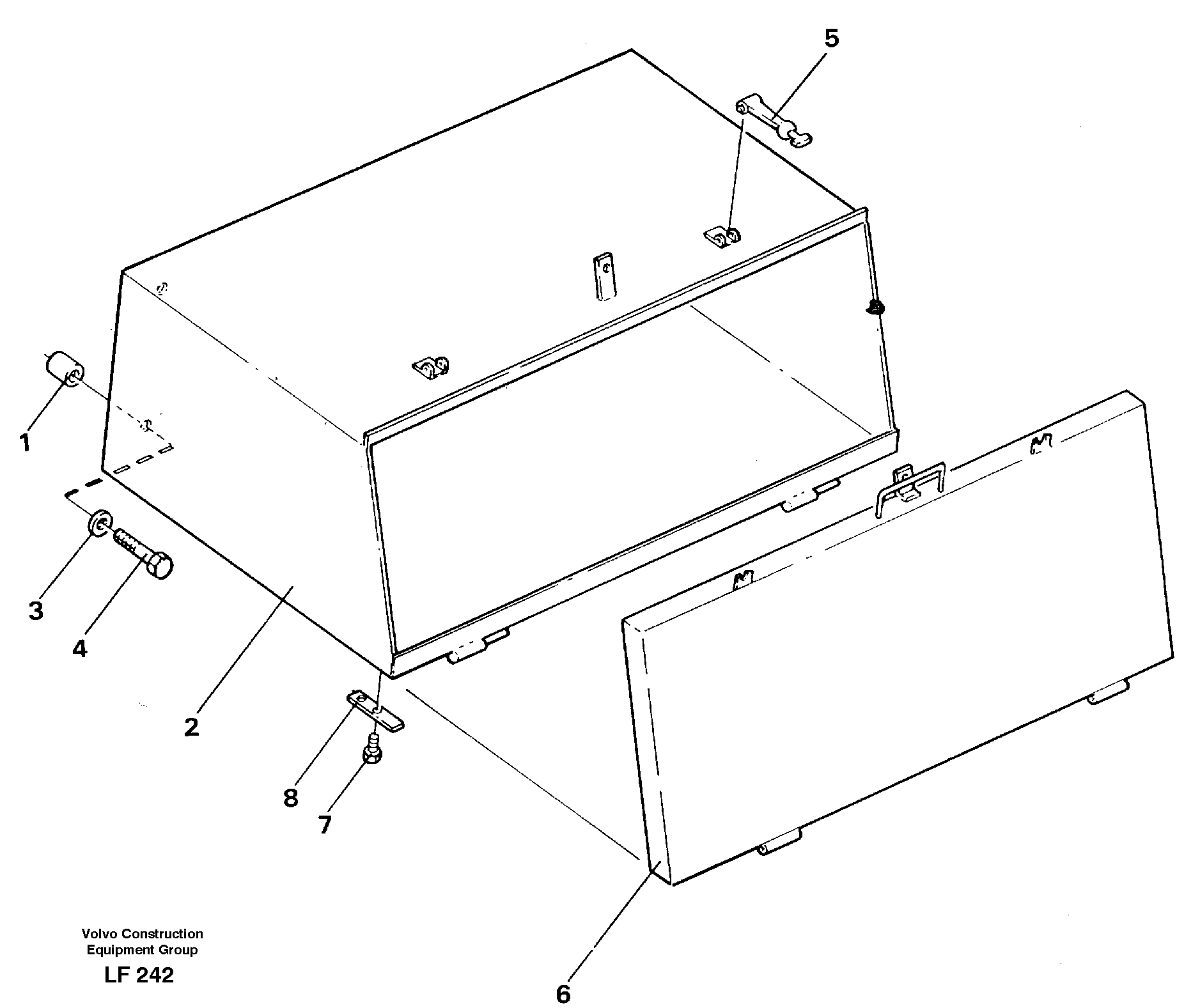 Toolbox  14244250 — volvo parts diagram