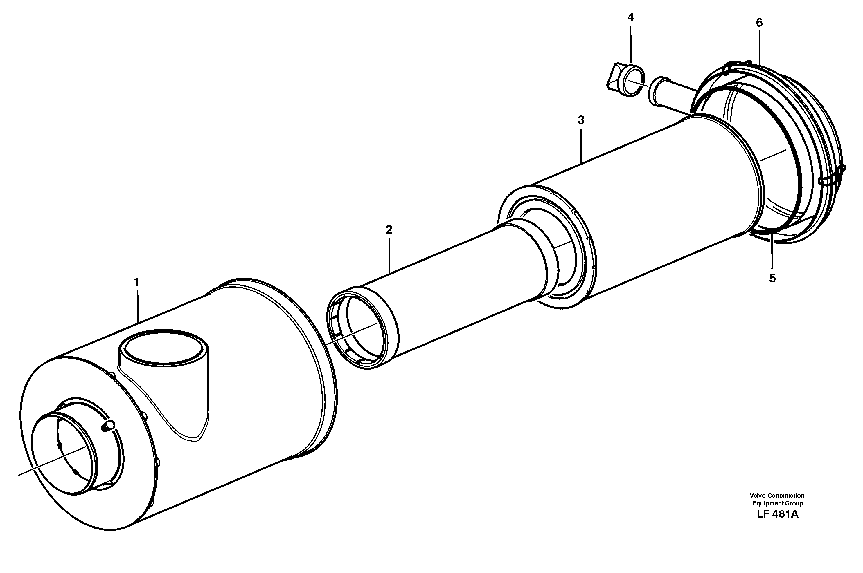 Air filter — volvo parts diagram