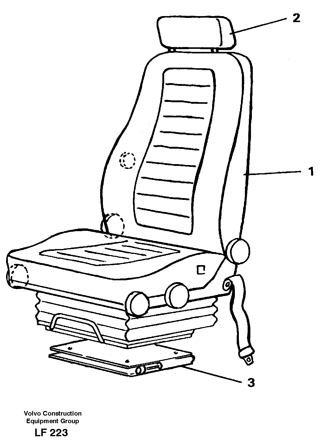 Operator seat Viking — volvo parts diagram