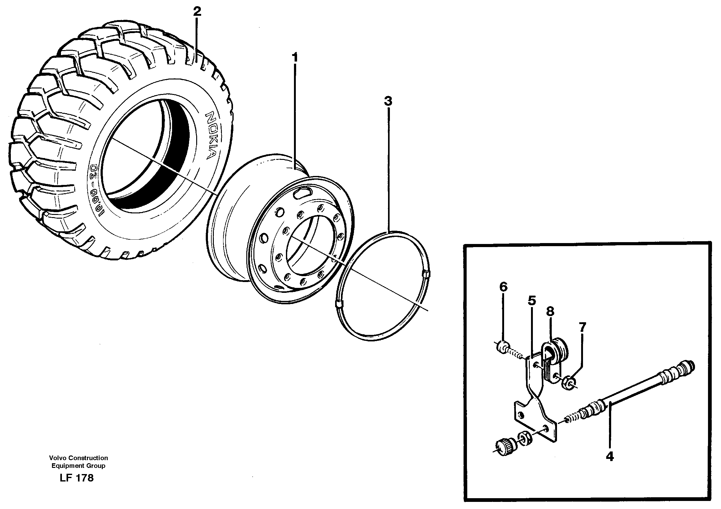 Wheel equipment — volvo parts diagram