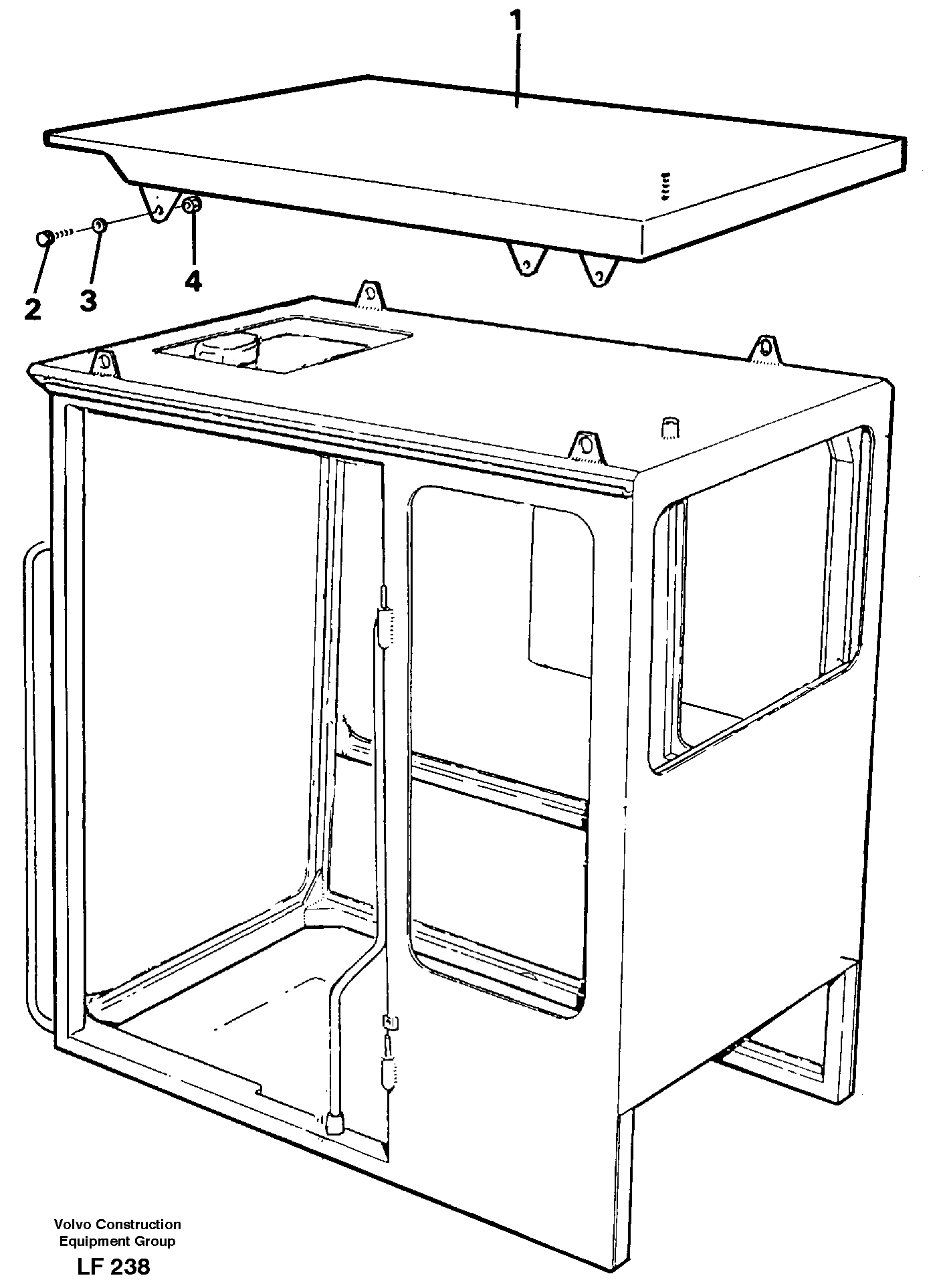 Tropic roof  14244816 — volvo parts diagram