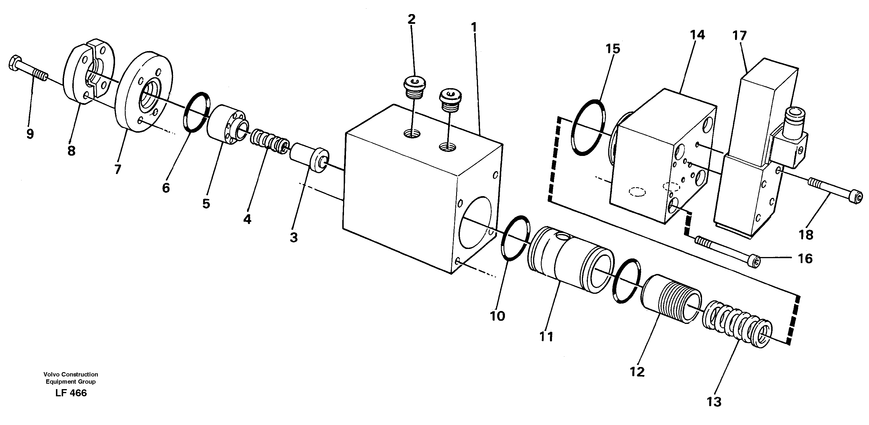 Relief valve — volvo parts diagram
