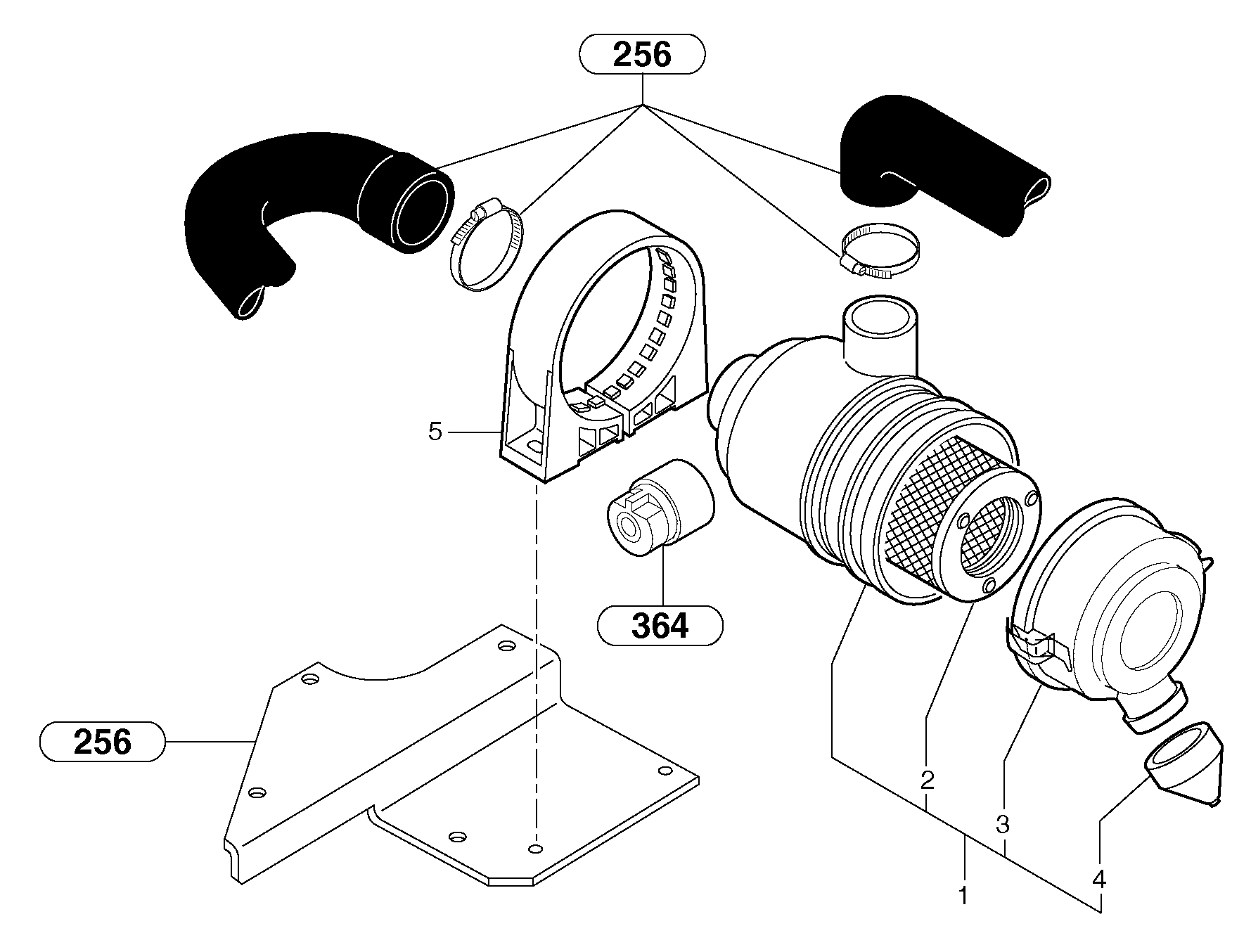 Air filter — volvo parts diagram