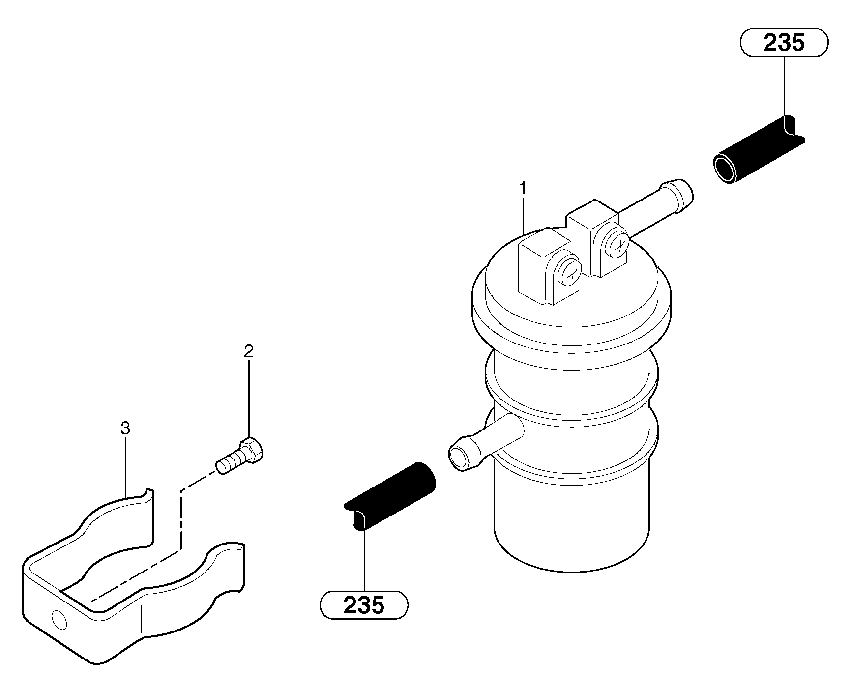 Fuel filter — volvo parts diagram
