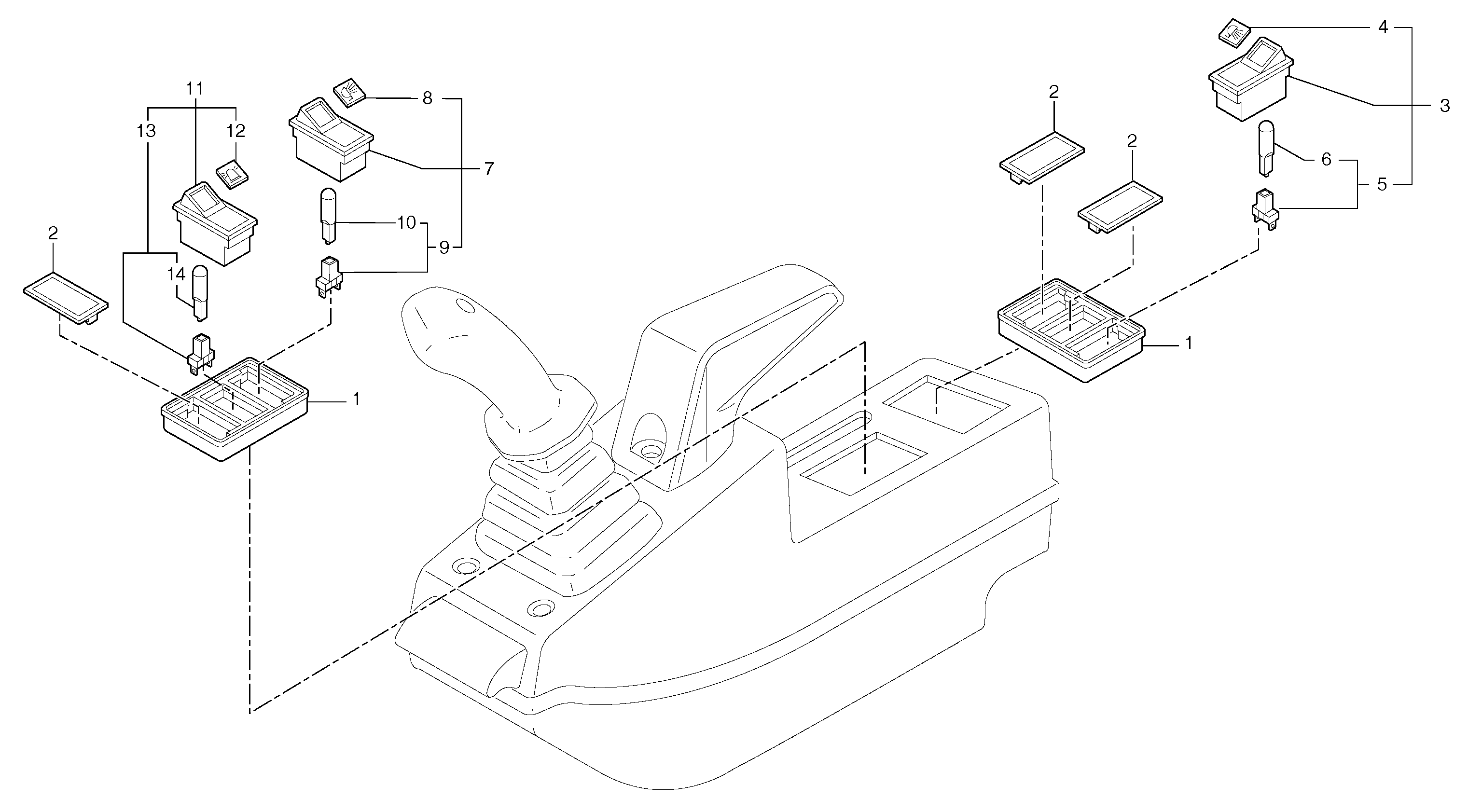 Operator's station : instrument panel ( left ) — volvo parts diagram