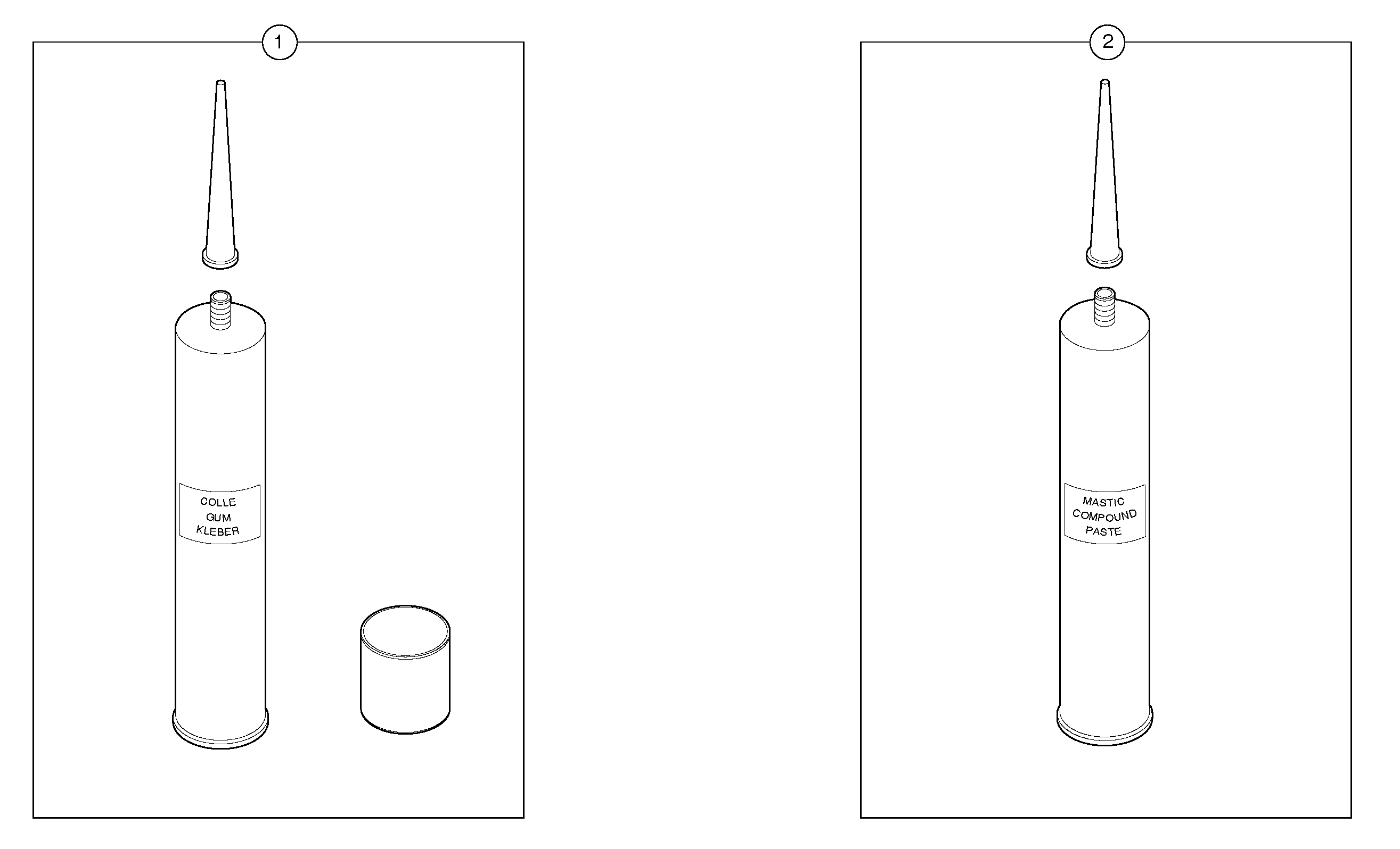 Glue Kit for cab — volvo parts diagram