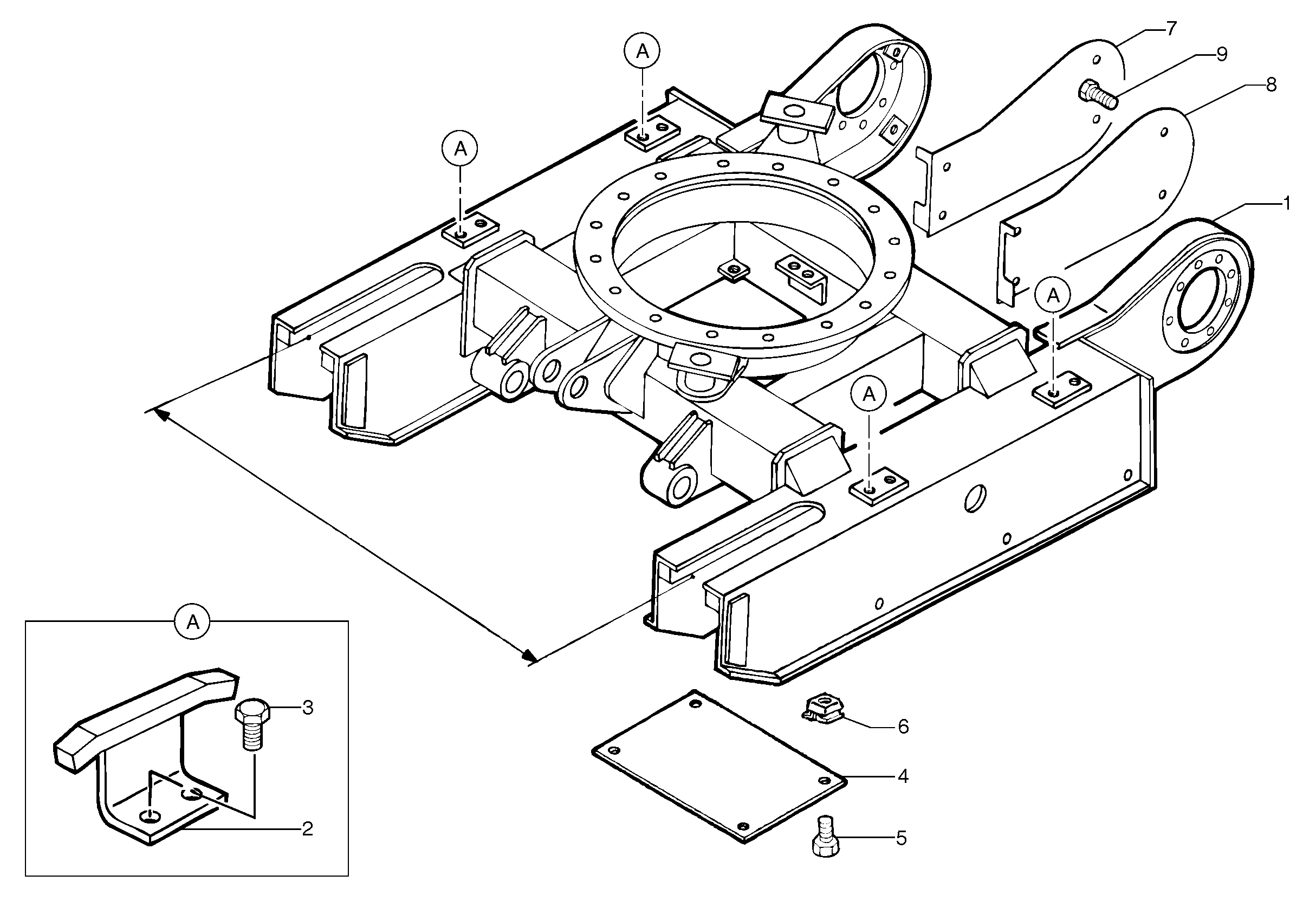 Lower frame — volvo parts diagram