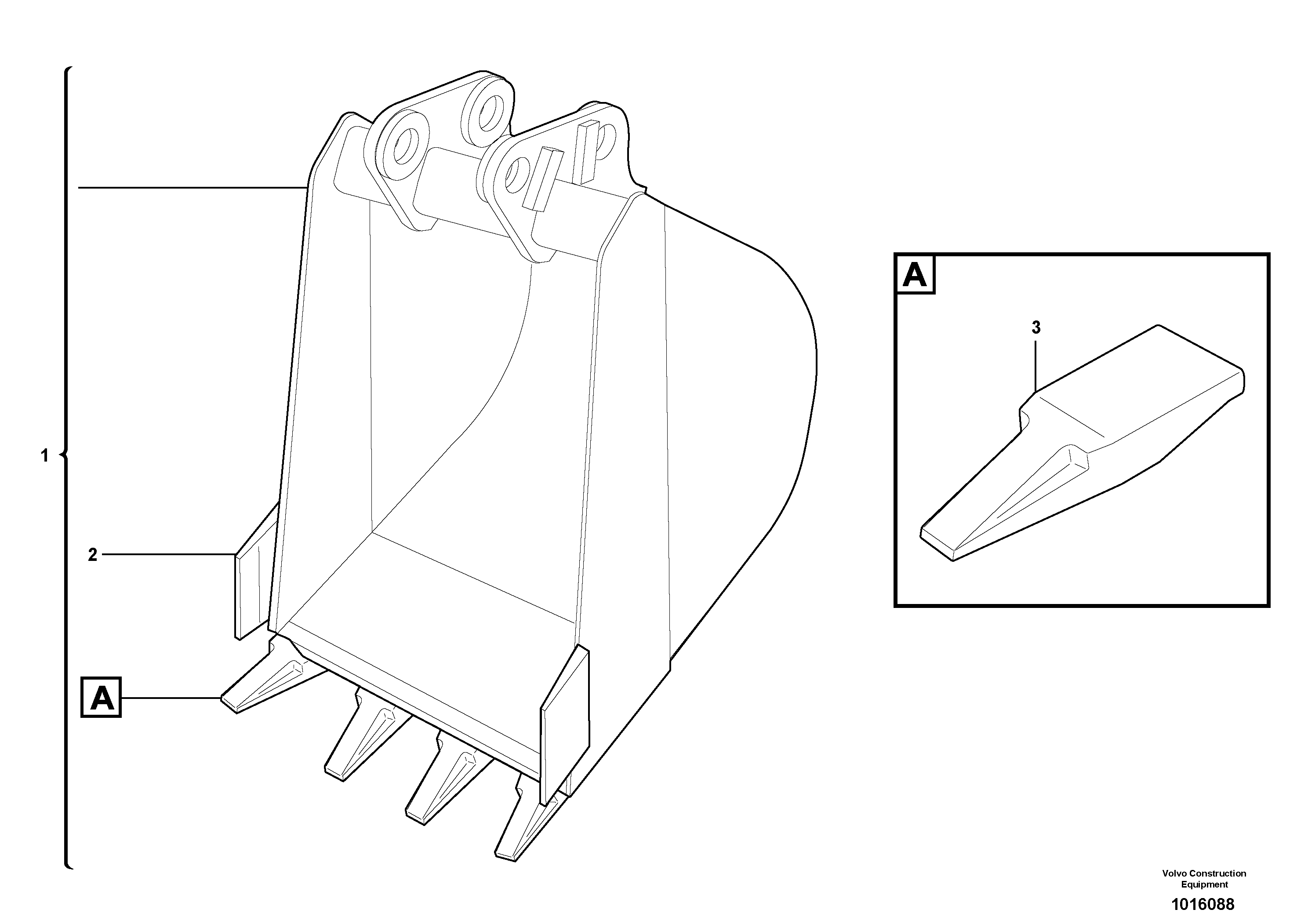 Bucket — volvo parts diagram