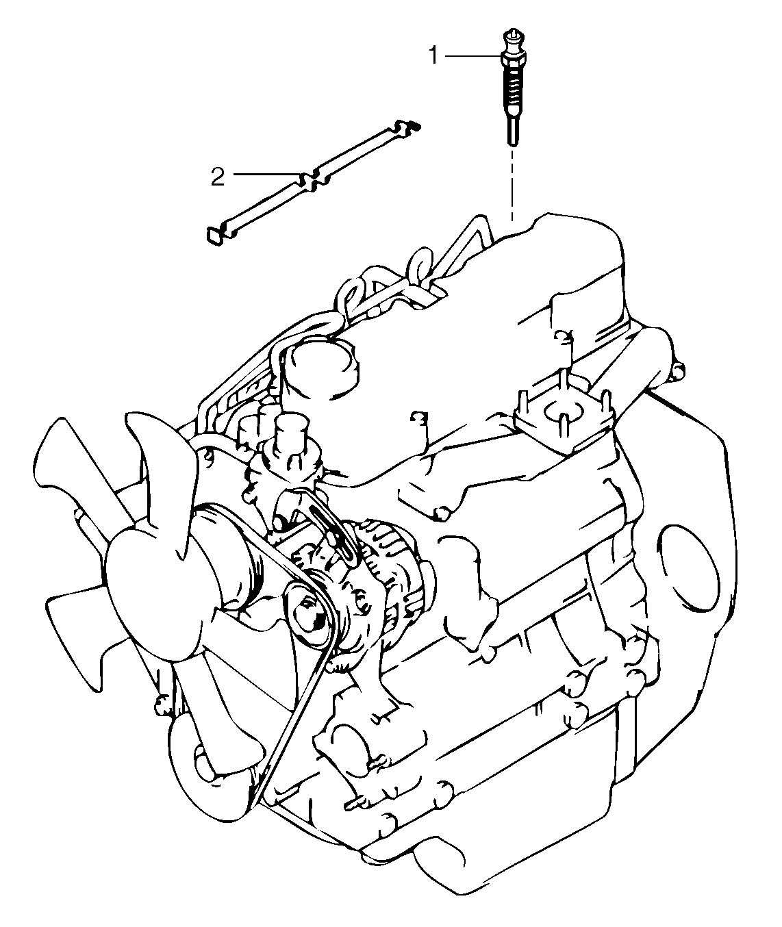 Preheating coil — volvo parts diagram