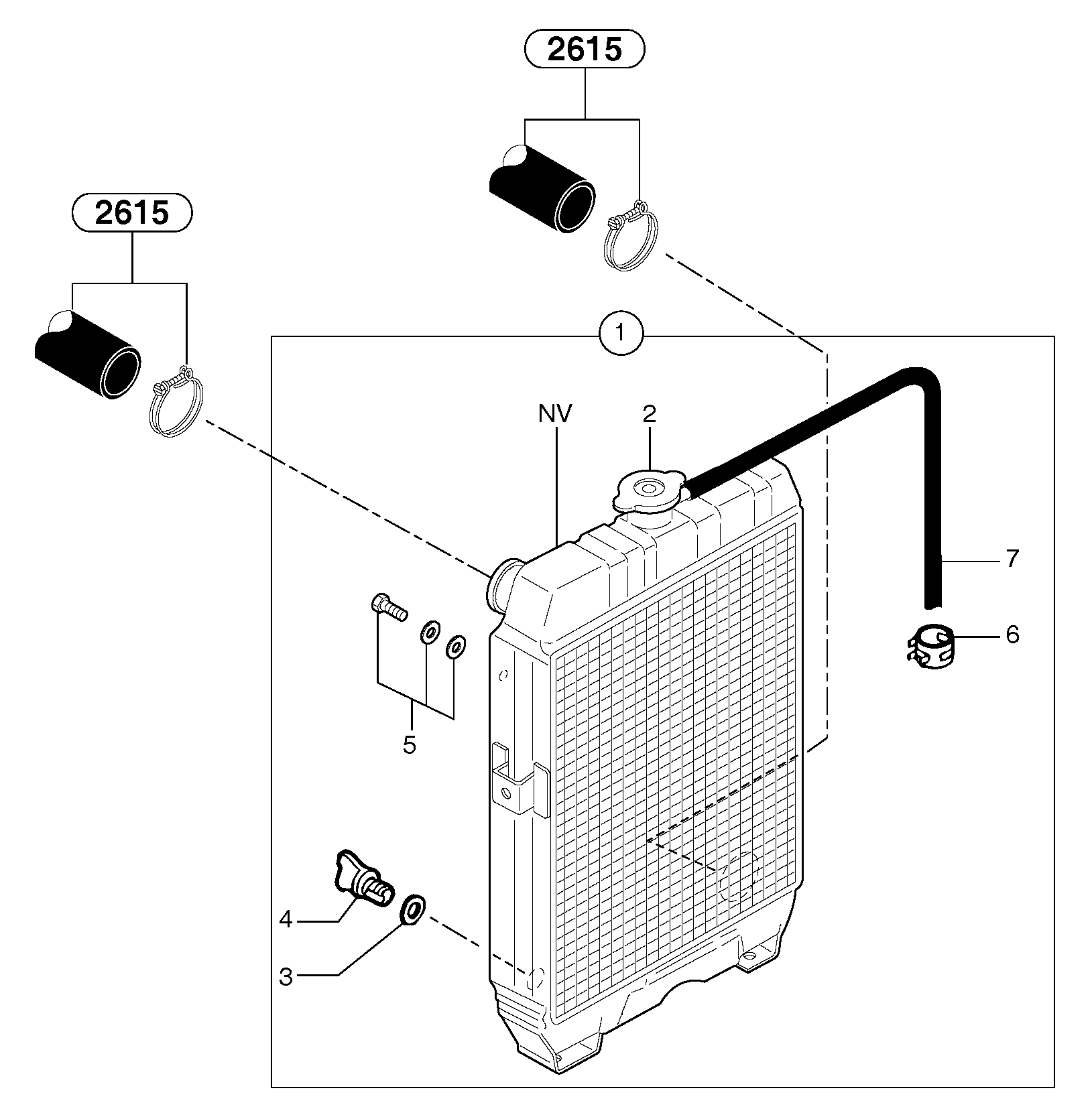 Radiator ( water ) — volvo parts diagram