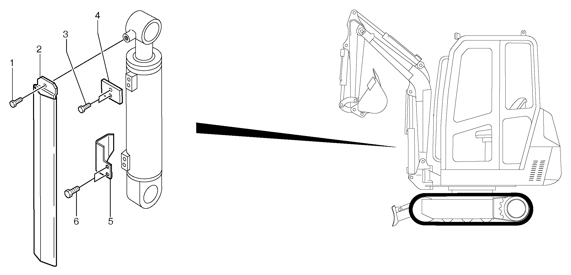 Cylinder rod protection — volvo parts diagram