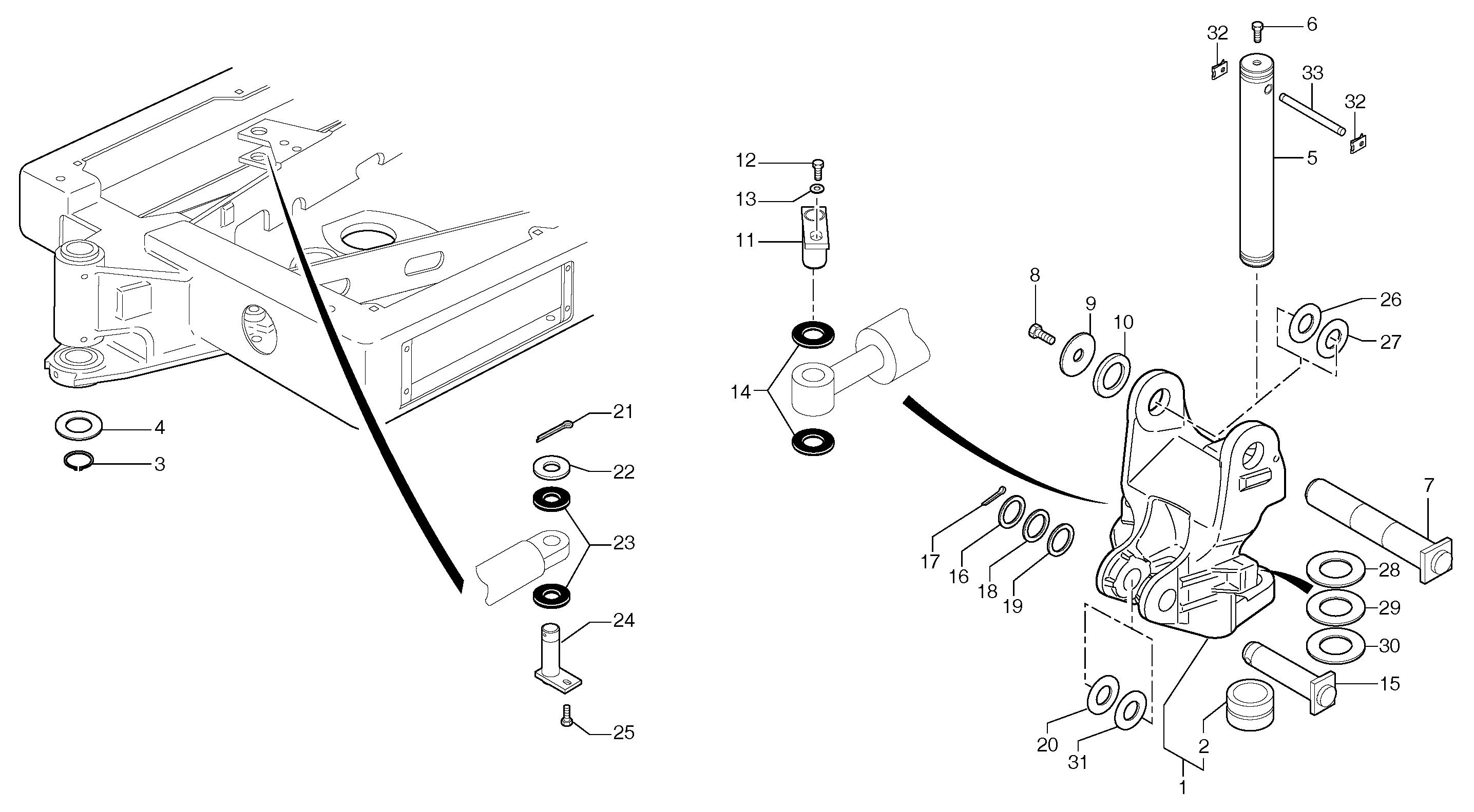Pivot pin — volvo parts diagram