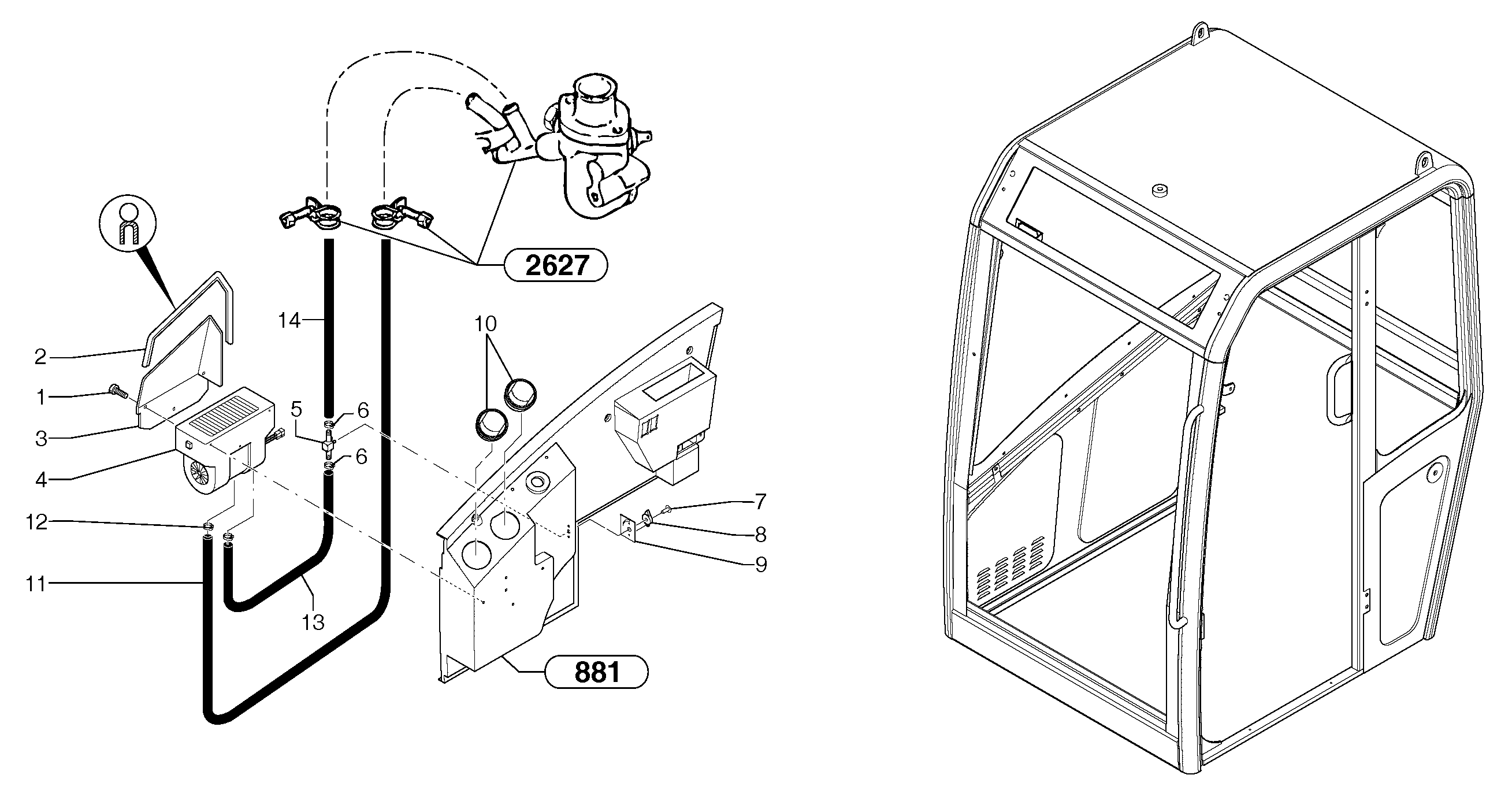 Cab heating CAB 20/01/001 - — volvo parts diagram