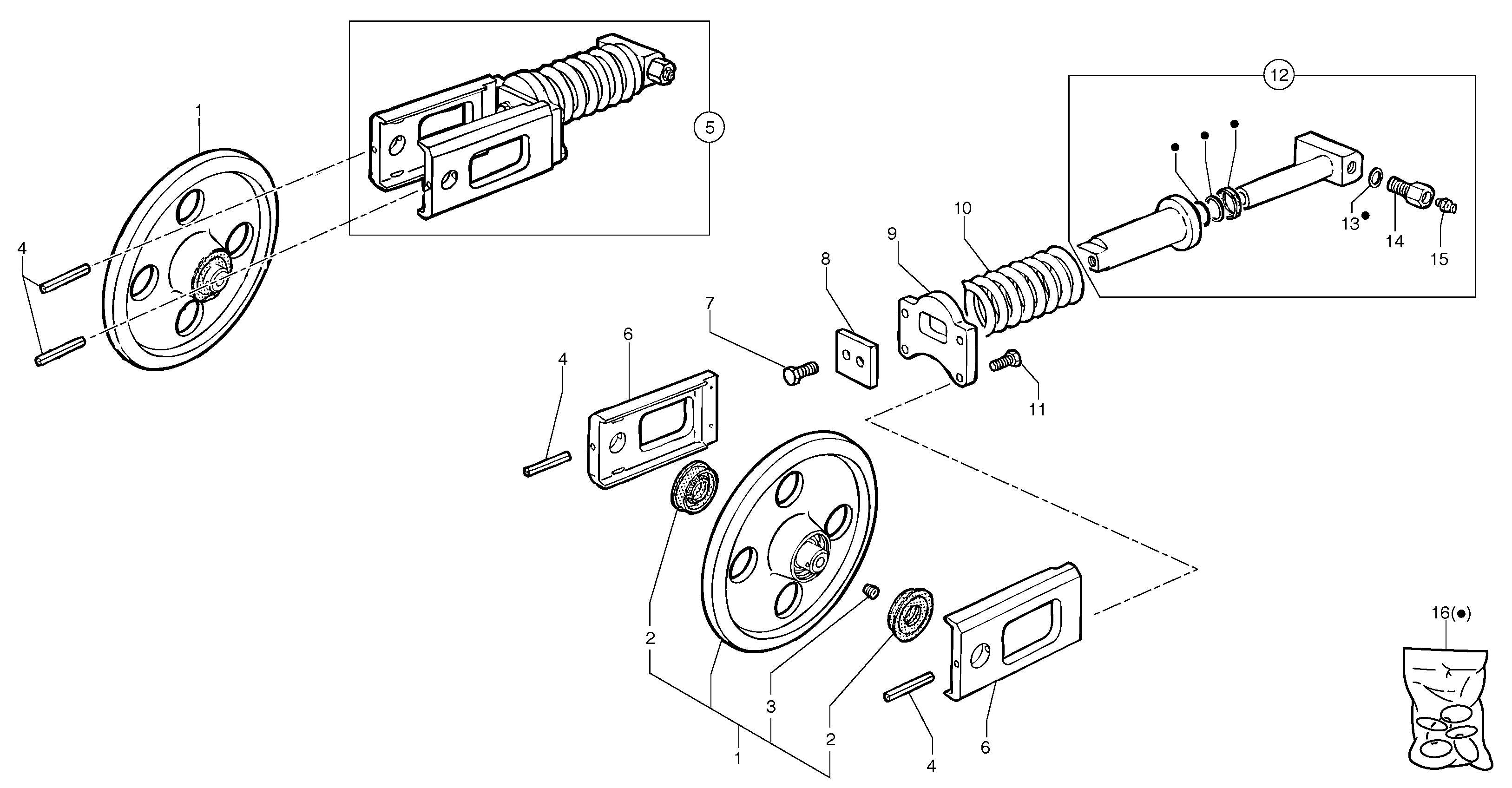 Track tensioning ( rubber tracks ) — volvo parts diagram
