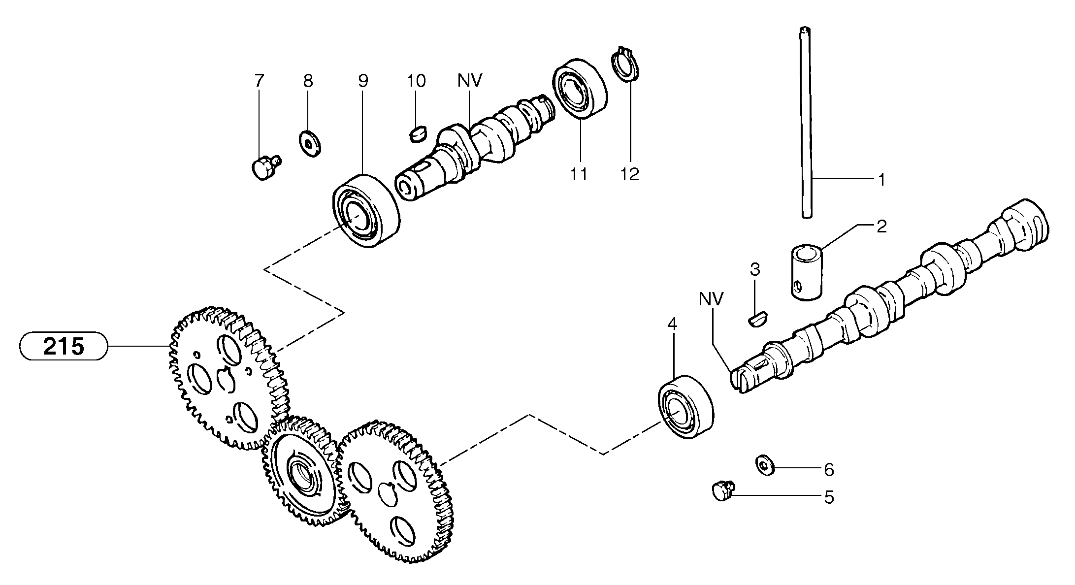 Camshaft — volvo parts diagram