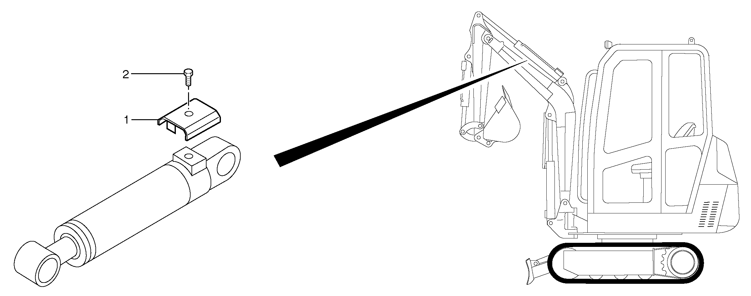 Cylinder rod protection — volvo parts diagram