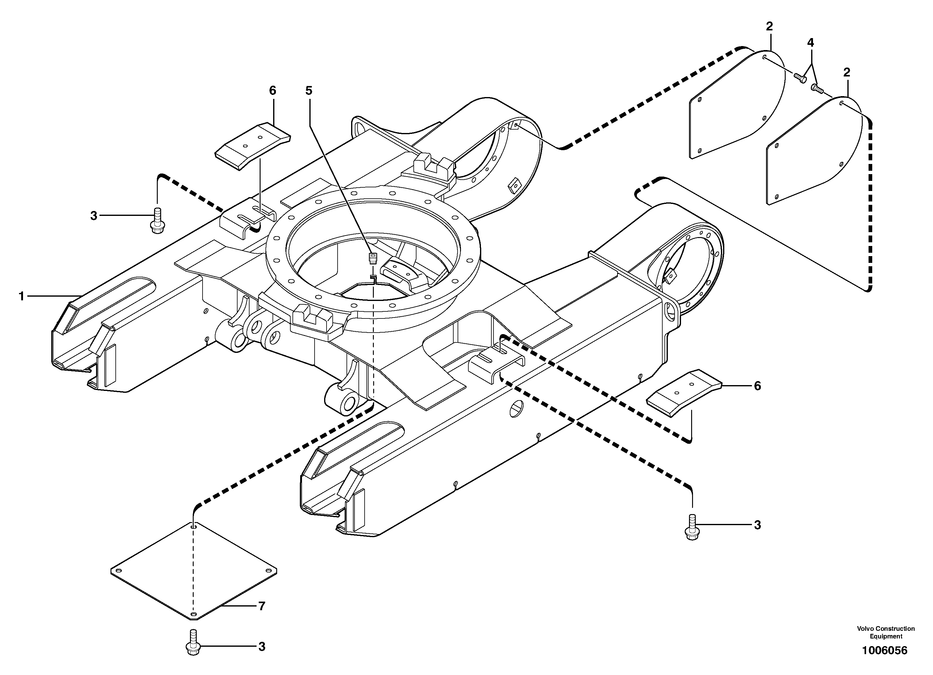 Lower frame — volvo parts diagram