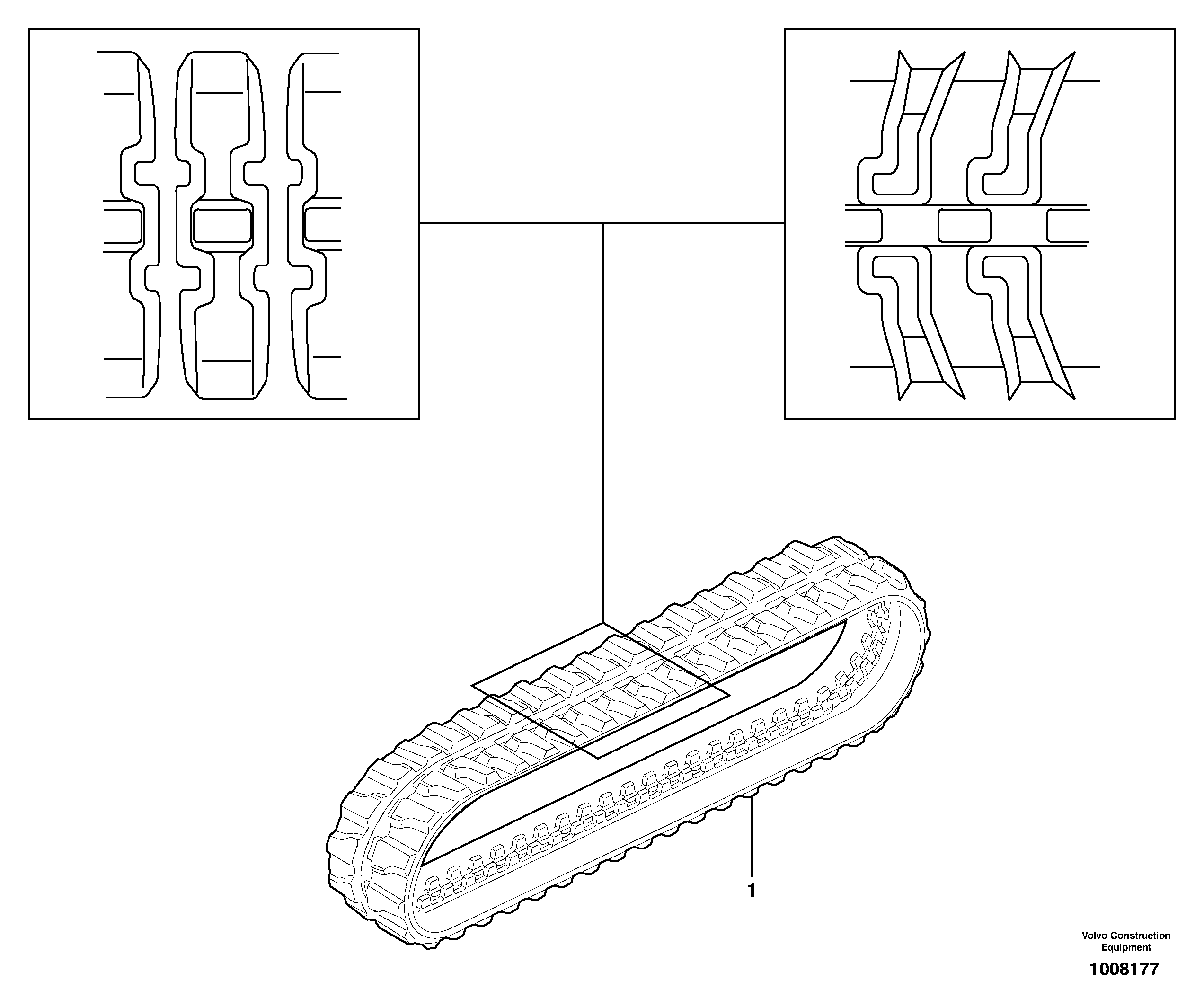 Rubber tracks — volvo parts diagram