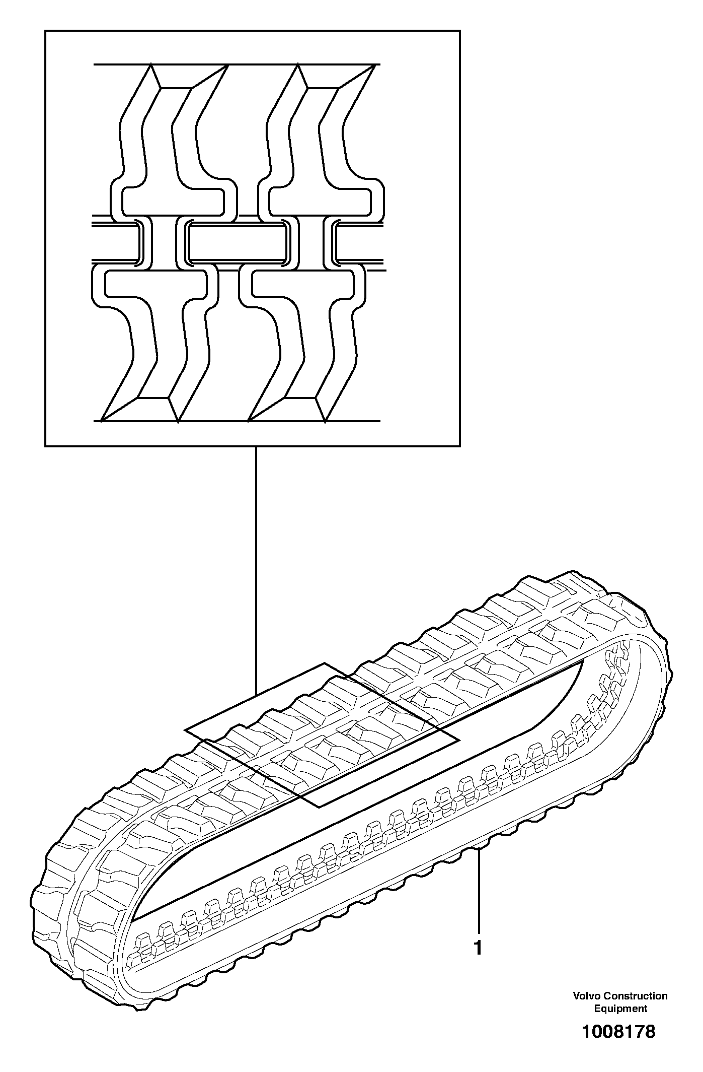 Rubber tracks — volvo parts diagram