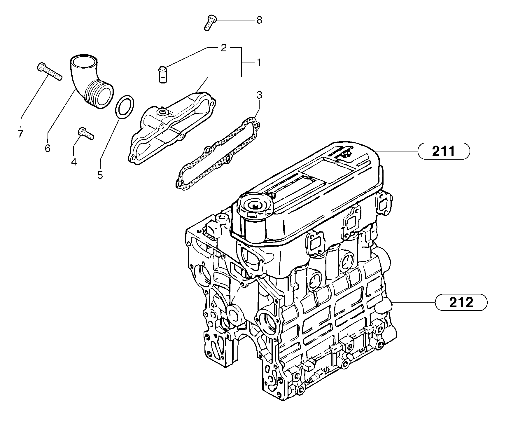 Intake manifold — volvo parts diagram